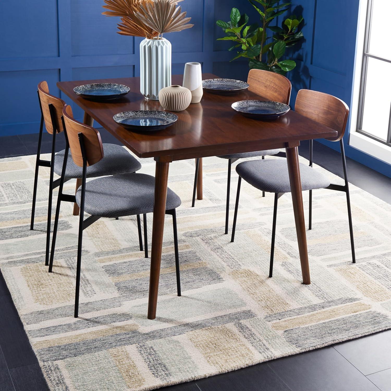 image:imageSAFAVIEH Area Rug 8x10 Natural Fiber Collection Large Ivory amp Natural Handmade Jute amp Wool Rustic Farmhouse Boho Style Ideal for Living Room Bedroom Dining Space NF512AIvoryGrey