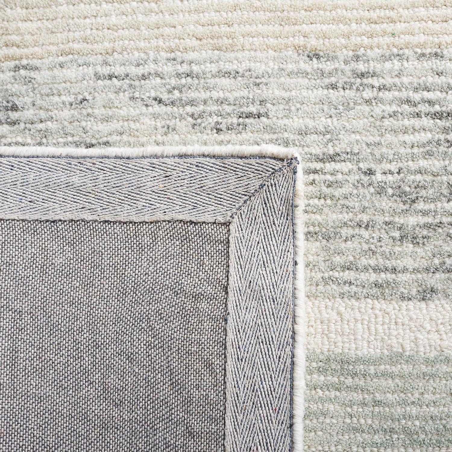 image:imageSAFAVIEH Area Rug 8x10 Natural Fiber Collection Large Ivory amp Natural Handmade Jute amp Wool Rustic Farmhouse Boho Style Ideal for Living Room Bedroom Dining Space NF512AIvoryGrey