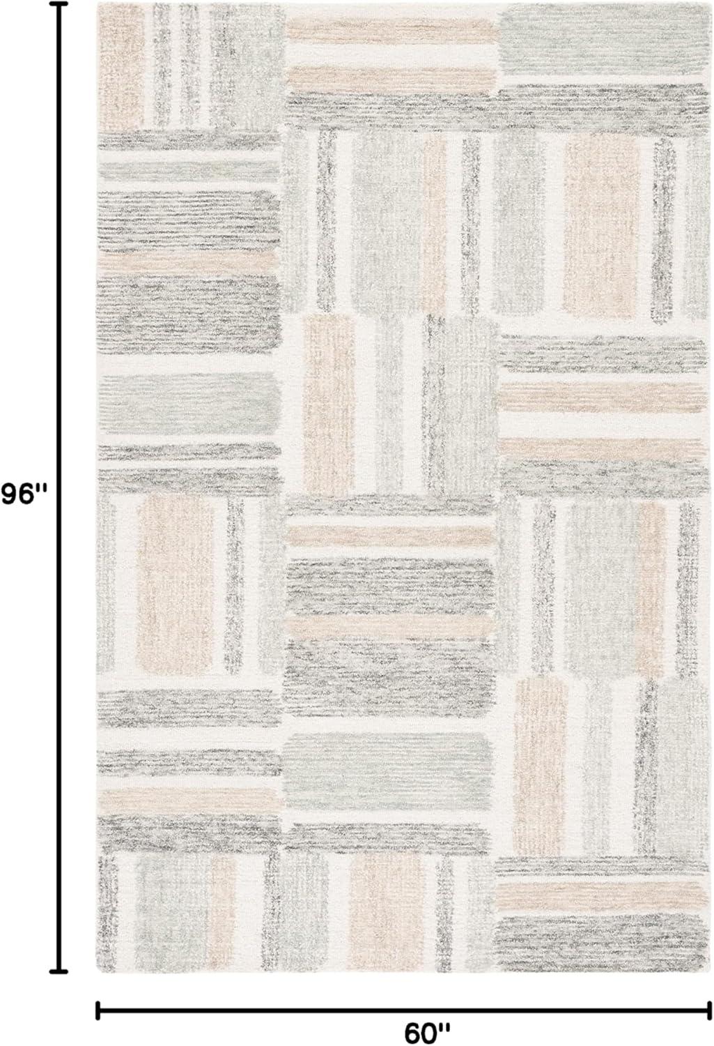 image:imageSAFAVIEH Area Rug 8x10 Natural Fiber Collection Large Ivory amp Natural Handmade Jute amp Wool Rustic Farmhouse Boho Style Ideal for Living Room Bedroom Dining Space NF512AIvoryGrey