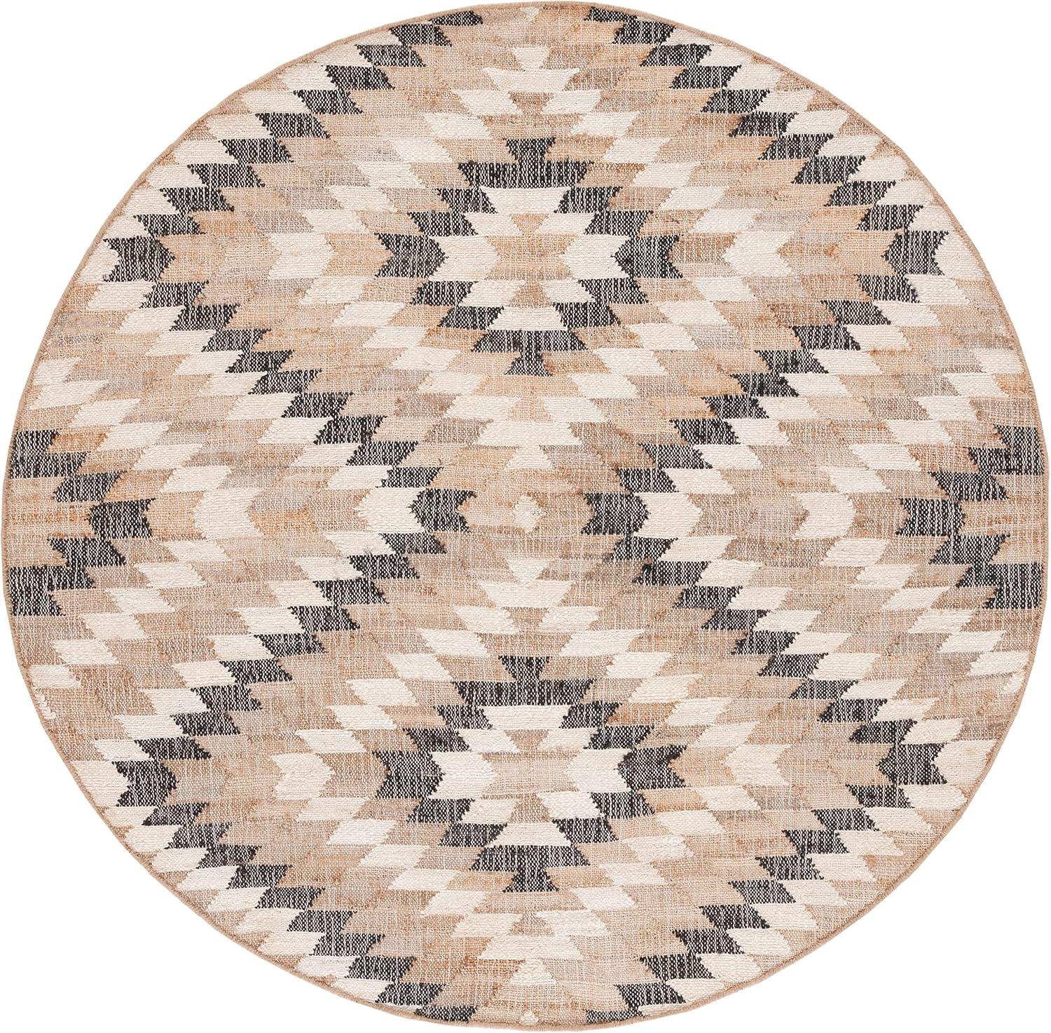 image:imageSAFAVIEH Area Rug 8x10 Natural Fiber Collection Large Natural amp Black Handmade Jute Boho Style Ideal for Living Room Bedroom Dining Space NFB401ANaturalBlack