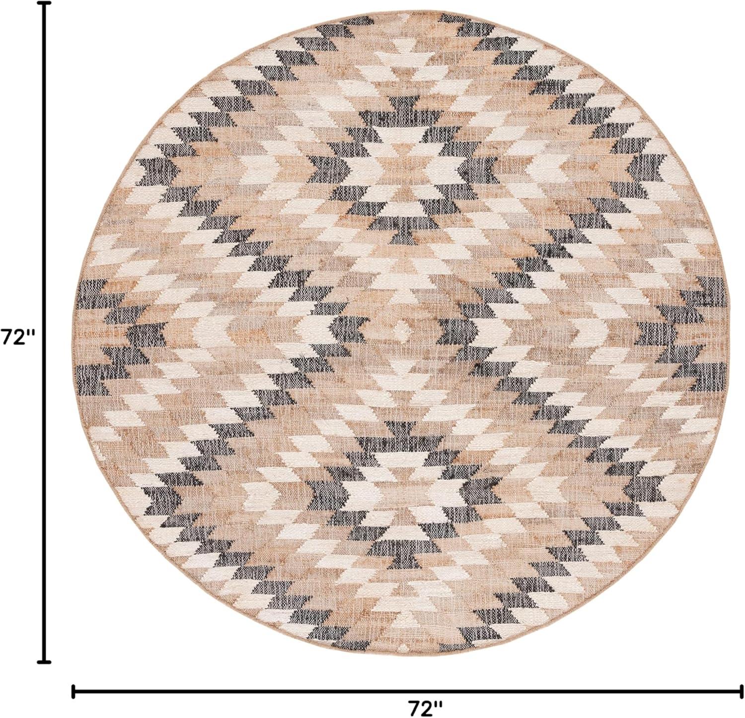 image:imageSAFAVIEH Area Rug 8x10 Natural Fiber Collection Large Natural amp Black Handmade Jute Boho Style Ideal for Living Room Bedroom Dining Space NFB401ANaturalBlack
