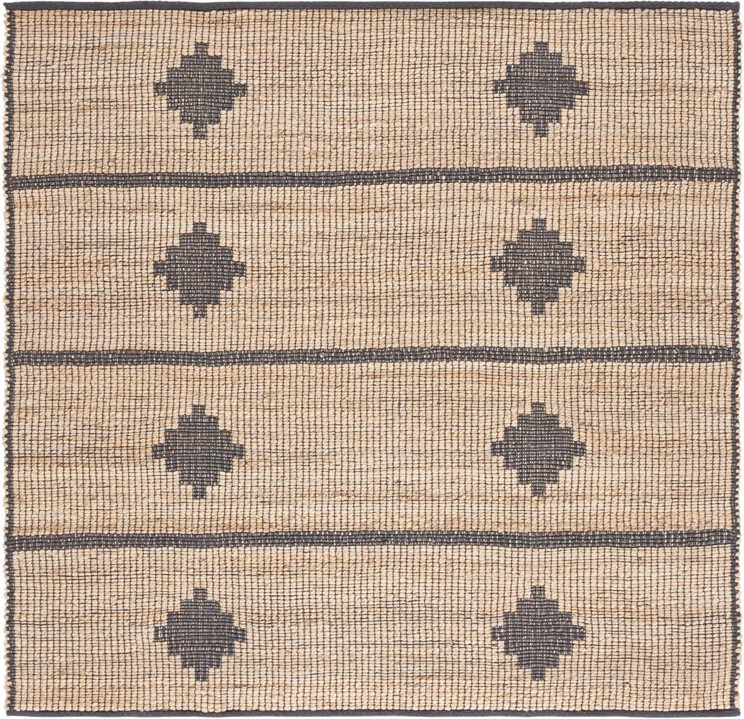 image:imageSAFAVIEH Area Rug 8x10 Natural Fiber Collection Large Natural amp Brown Handmade Jute Ideal for Living Room Bedroom Dining Space NF878ANaturalGrey