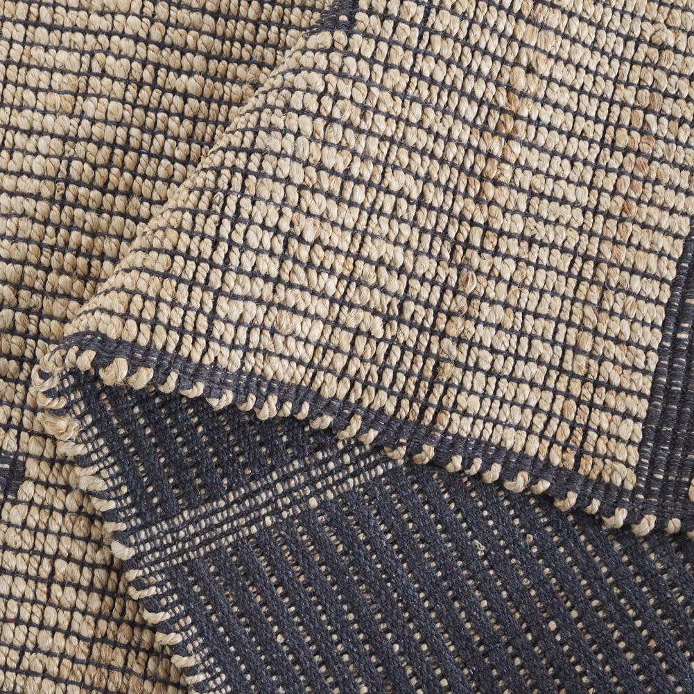 image:imageSAFAVIEH Area Rug 8x10 Natural Fiber Collection Large Natural amp Brown Handmade Jute Ideal for Living Room Bedroom Dining Space NF878ANaturalGrey