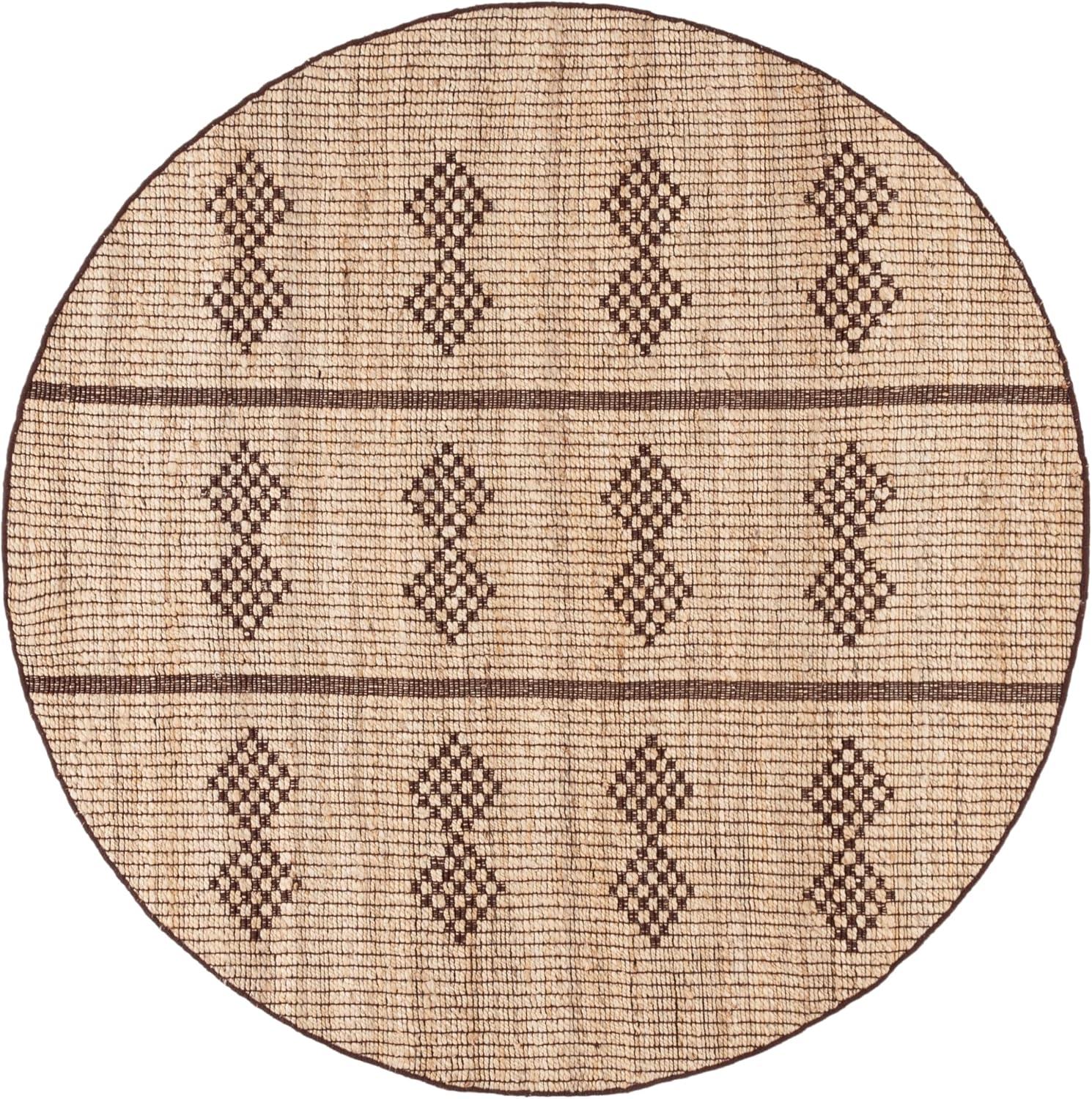 image:imageSAFAVIEH Area Rug 8x10 Natural Fiber Collection Large Natural amp Brown Handmade Jute Ideal for Living Room Bedroom Dining Space NF899ANaturalBrown