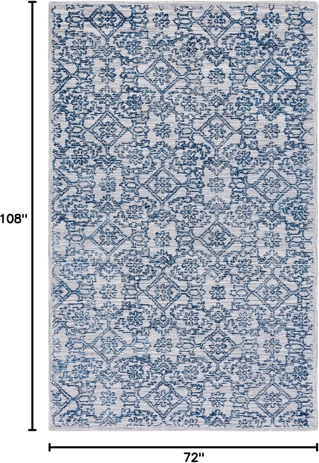 image:imageSAFAVIEH Area Rug 8x10 Natural Fiber Collection Large Natural amp Gold Handmade Flat Weave Jute Farmhouse Stripe Pattern Ideal for Living Room Bedroom Dining Space NF810DBlue