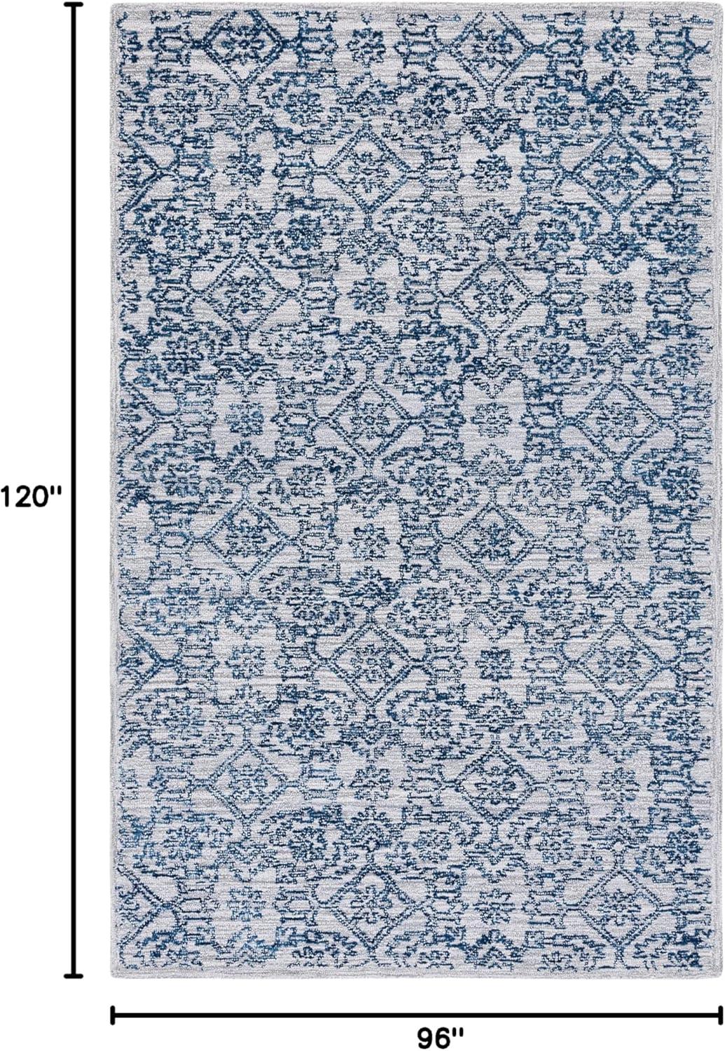 image:imageSAFAVIEH Area Rug 8x10 Natural Fiber Collection Large Natural amp Gold Handmade Flat Weave Jute Farmhouse Stripe Pattern Ideal for Living Room Bedroom Dining Space NF810DBlue