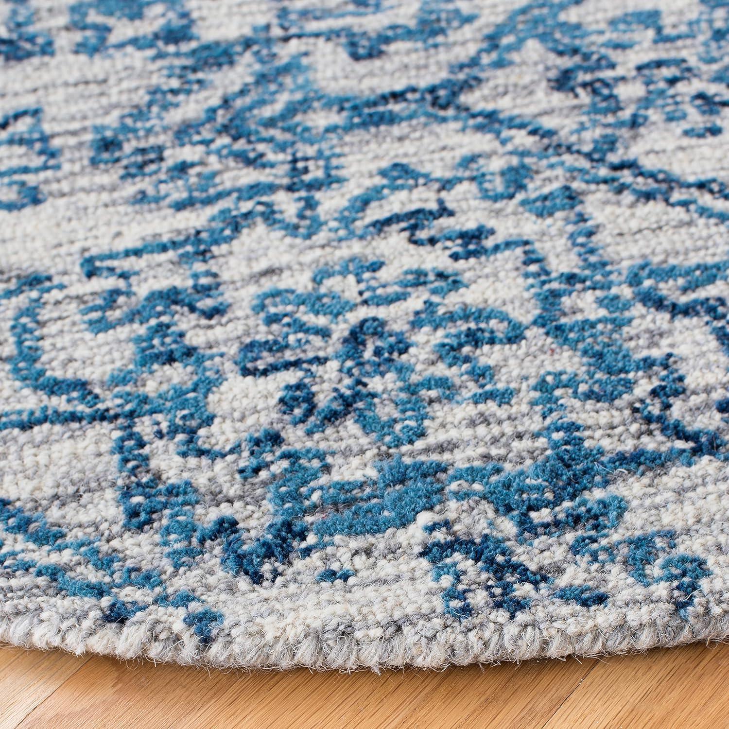 image:imageSAFAVIEH Area Rug 8x10 Natural Fiber Collection Large Natural amp Gold Handmade Flat Weave Jute Farmhouse Stripe Pattern Ideal for Living Room Bedroom Dining Space NF810DBlue
