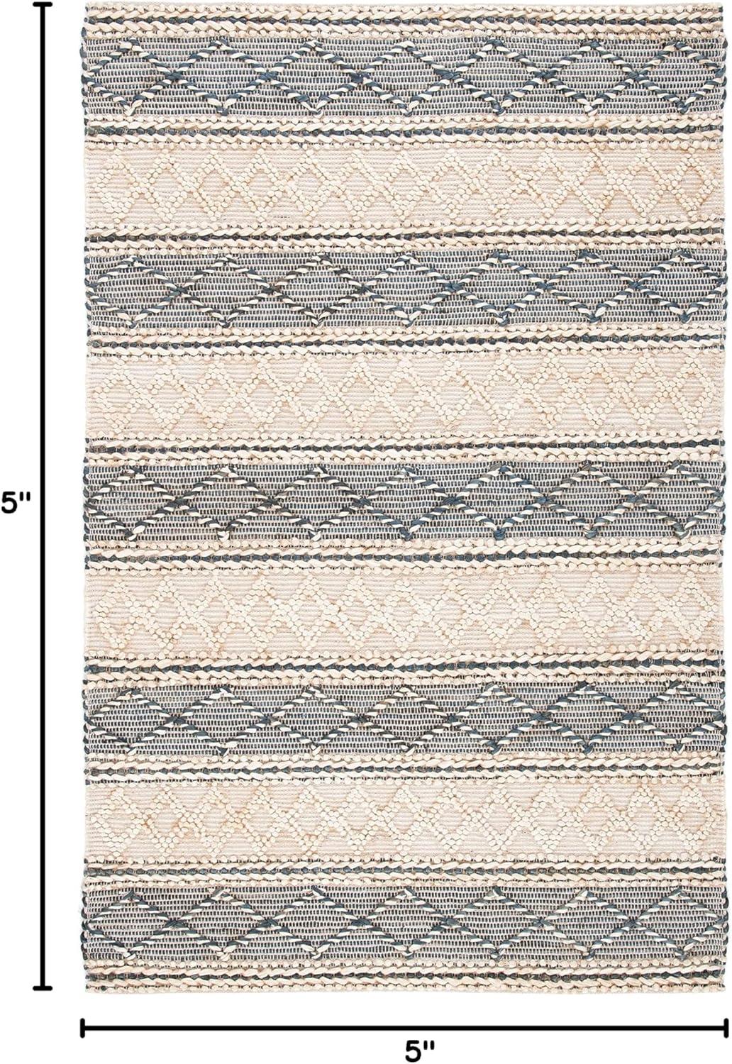 image:imageSAFAVIEH Area Rug 8x10 Natural Fiber Collection Large Natural amp Grey Handmade Flat Weave Jute amp Wool Moroccan Boho Tribal Rustic Design Ideal for Living Room Bedroom Dining Space NF375ANaturalGrey