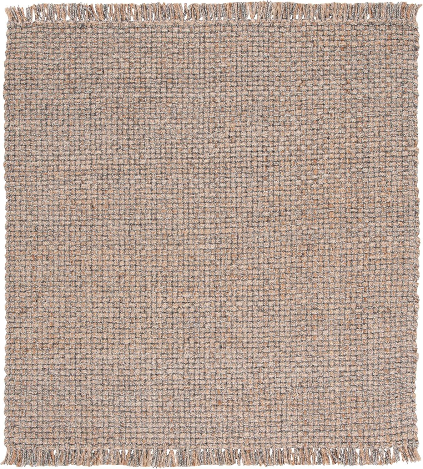 image:imageSAFAVIEH Area Rug 8x10 Natural Fiber Collection Large Natural amp Grey Handmade Wool amp Jute Ideal for Living Room Bedroom Dining Space NF814ANaturalGrey