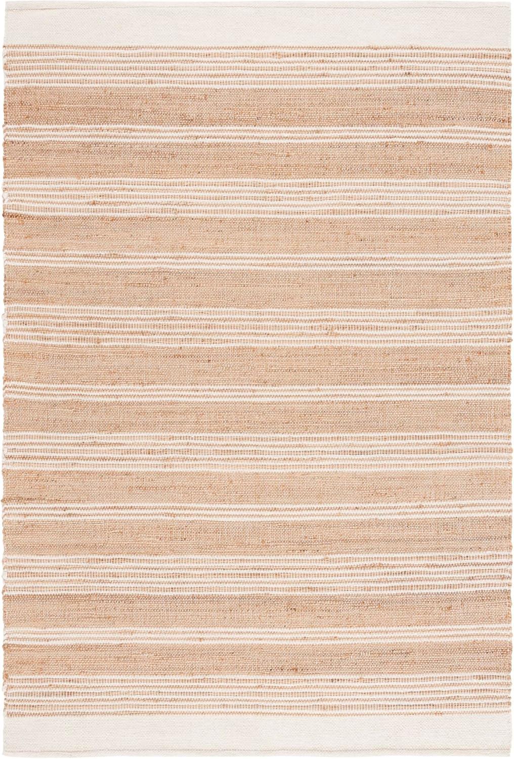 image:imageSAFAVIEH Area Rug 8x10 Natural Fiber Collection Large Natural amp Ivory Handmade Jute Ideal for Living Room Bedroom Dining Space NF608ANaturalIvory