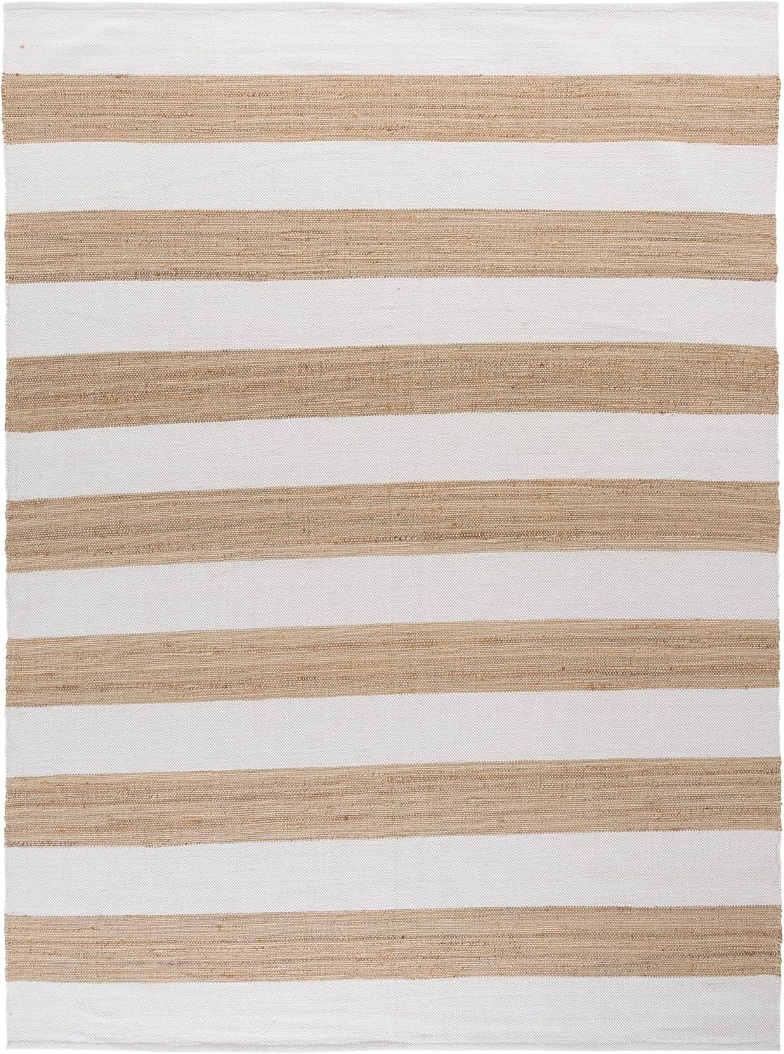 image:imageSAFAVIEH Area Rug 8x10 Natural Fiber Collection Large Natural amp Ivory Handmade Jute Ideal for Living Room Bedroom Dining Space NF609ANaturalIvory
