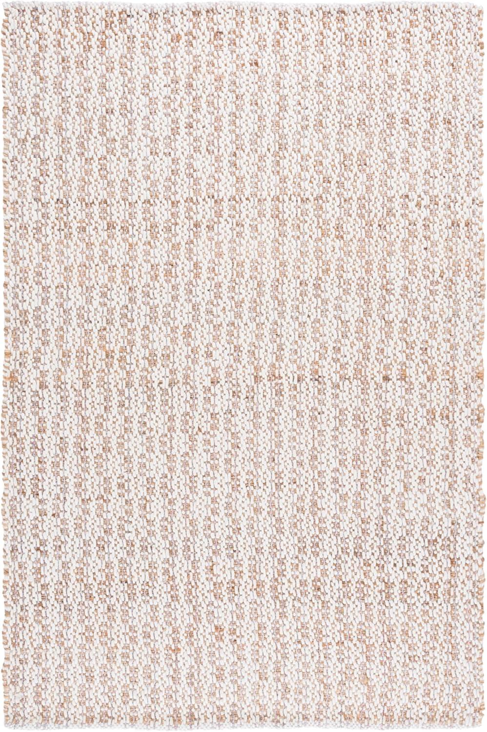 image:imageSAFAVIEH Area Rug 8x10 Natural Fiber Collection Large Natural amp Ivory Handmade Jute amp Wool Ideal for Living Room Bedroom Dining Space NFB225ANaturalPink