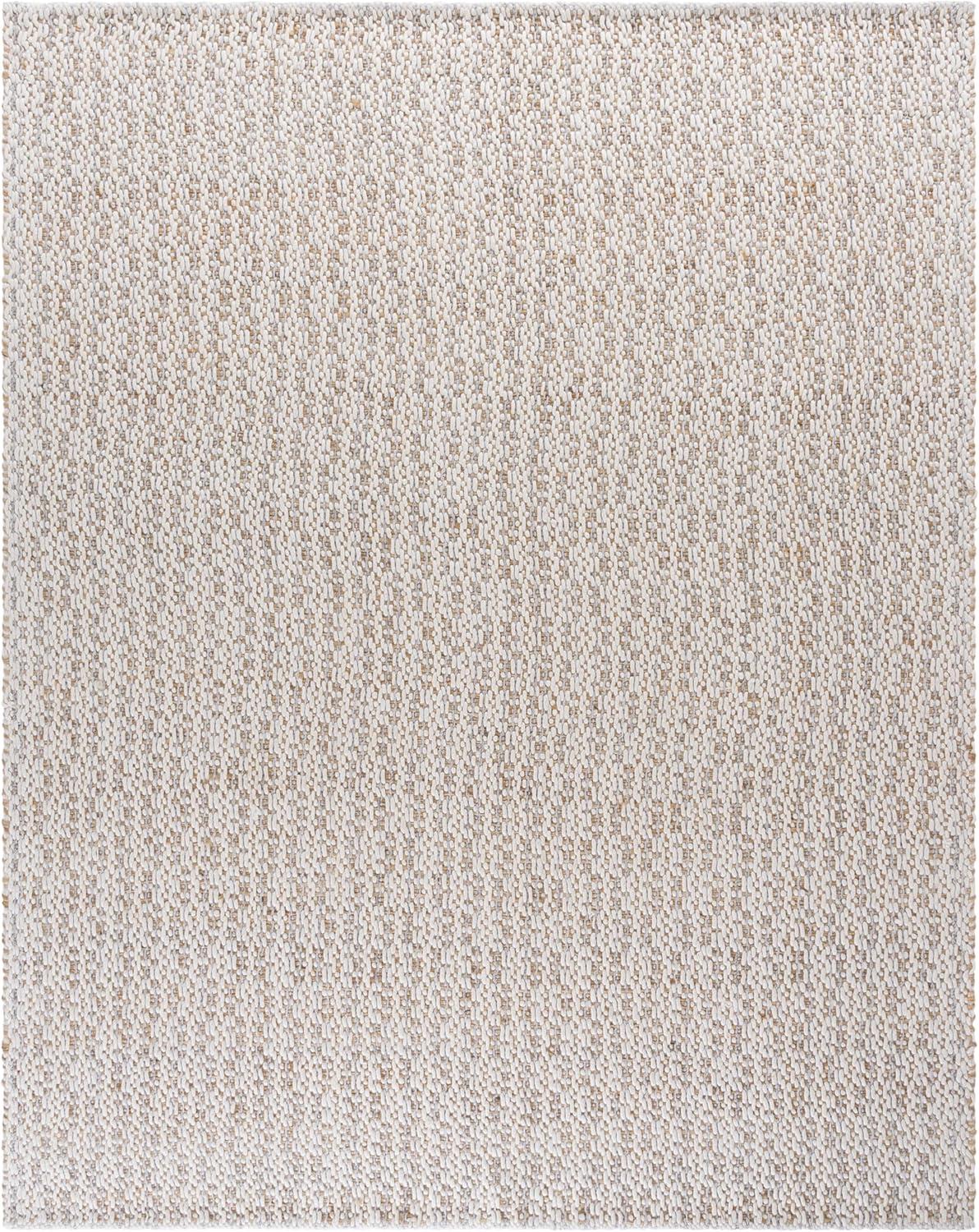 image:imageSAFAVIEH Area Rug 8x10 Natural Fiber Collection Large Natural amp Ivory Handmade Jute amp Wool Ideal for Living Room Bedroom Dining Space NFB225ANaturalSilver
