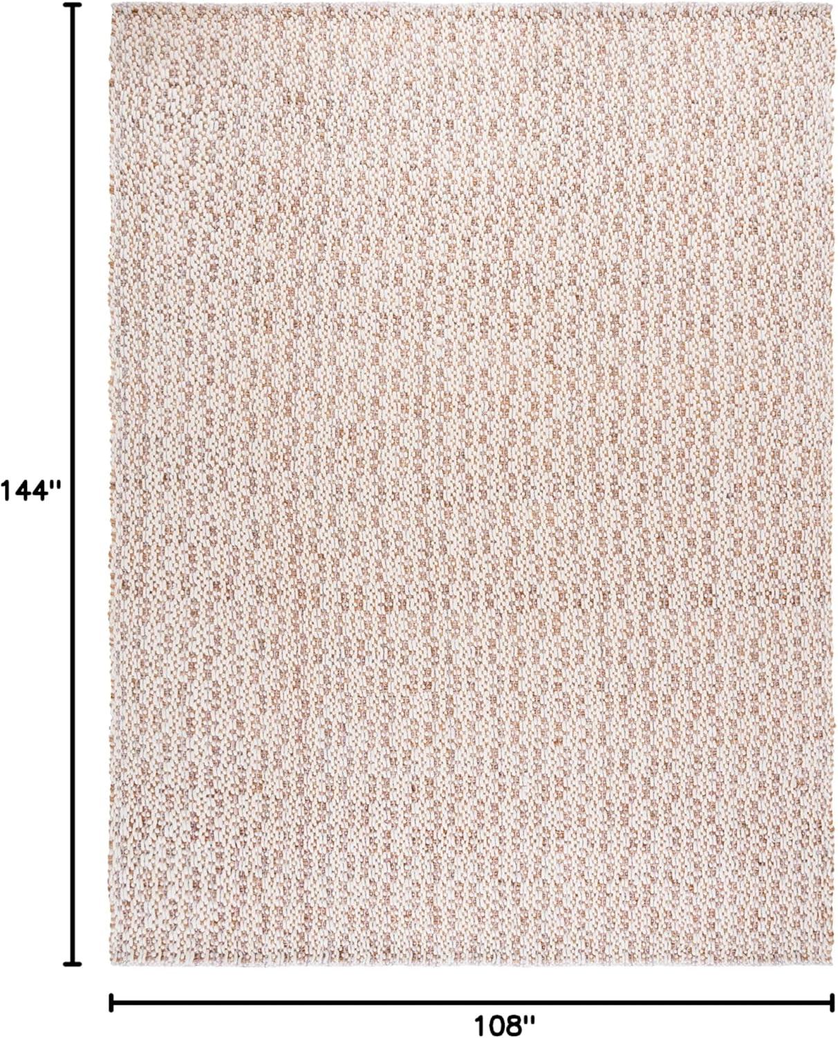 image:imageSAFAVIEH Area Rug 8x10 Natural Fiber Collection Large Natural amp Ivory Handmade Jute amp Wool Ideal for Living Room Bedroom Dining Space NFB225ANaturalPink