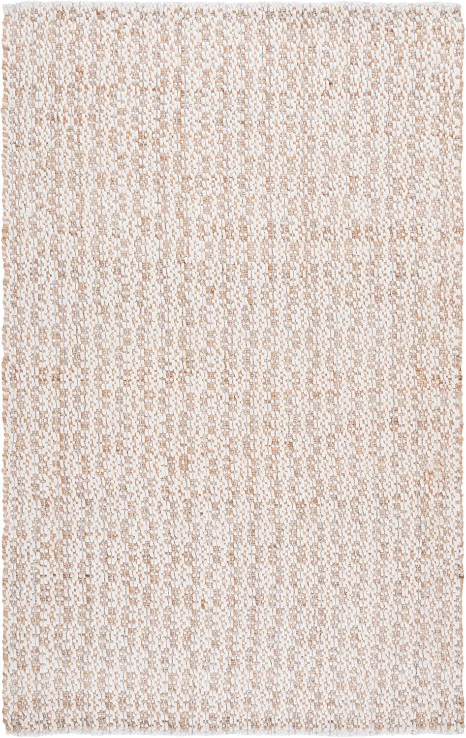 image:imageSAFAVIEH Area Rug 8x10 Natural Fiber Collection Large Natural amp Ivory Handmade Jute amp Wool Ideal for Living Room Bedroom Dining Space NFB225ANaturalSilver