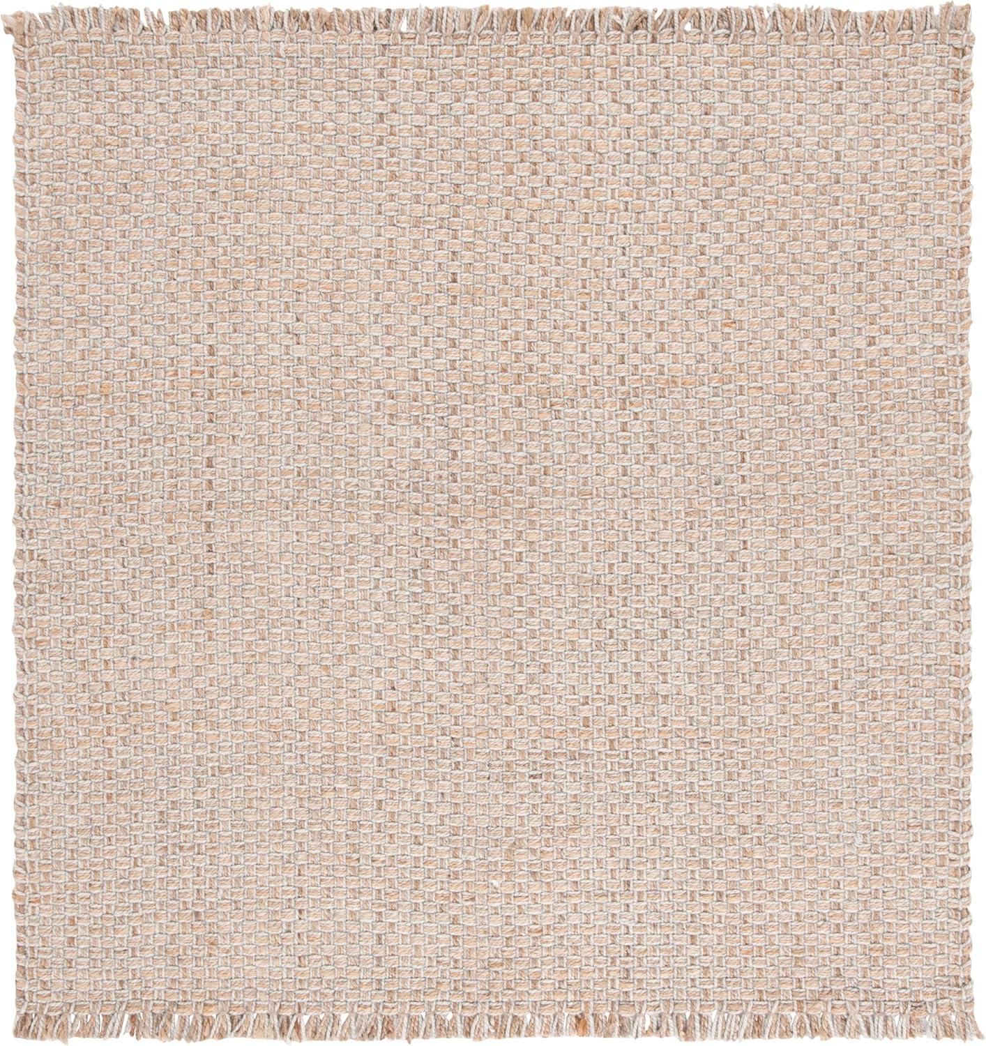 image:imageSAFAVIEH Area Rug 8x10 Natural Fiber Collection Large Natural amp Ivory Handmade Wool amp Jute Farmhouse Style Ideal for Living Room Bedroom Dining Space NF818ANaturalIvory