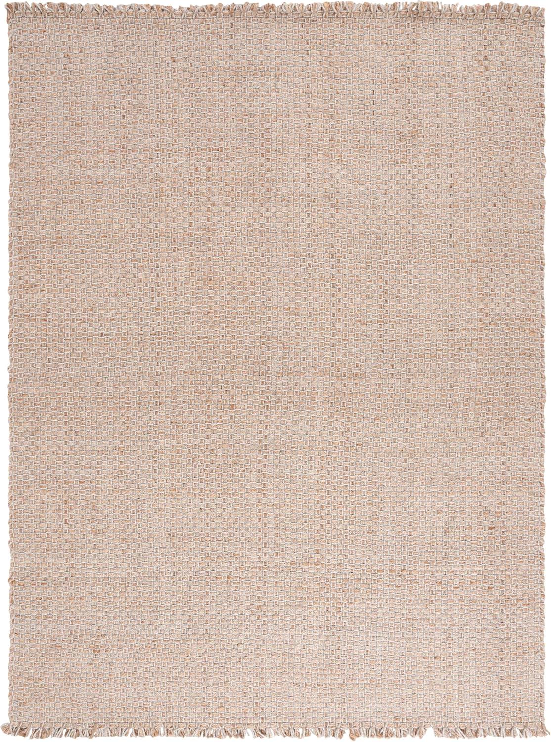 image:imageSAFAVIEH Area Rug 8x10 Natural Fiber Collection Large Natural amp Ivory Handmade Wool amp Jute Farmhouse Style Ideal for Living Room Bedroom Dining Space NF818ANaturalIvory