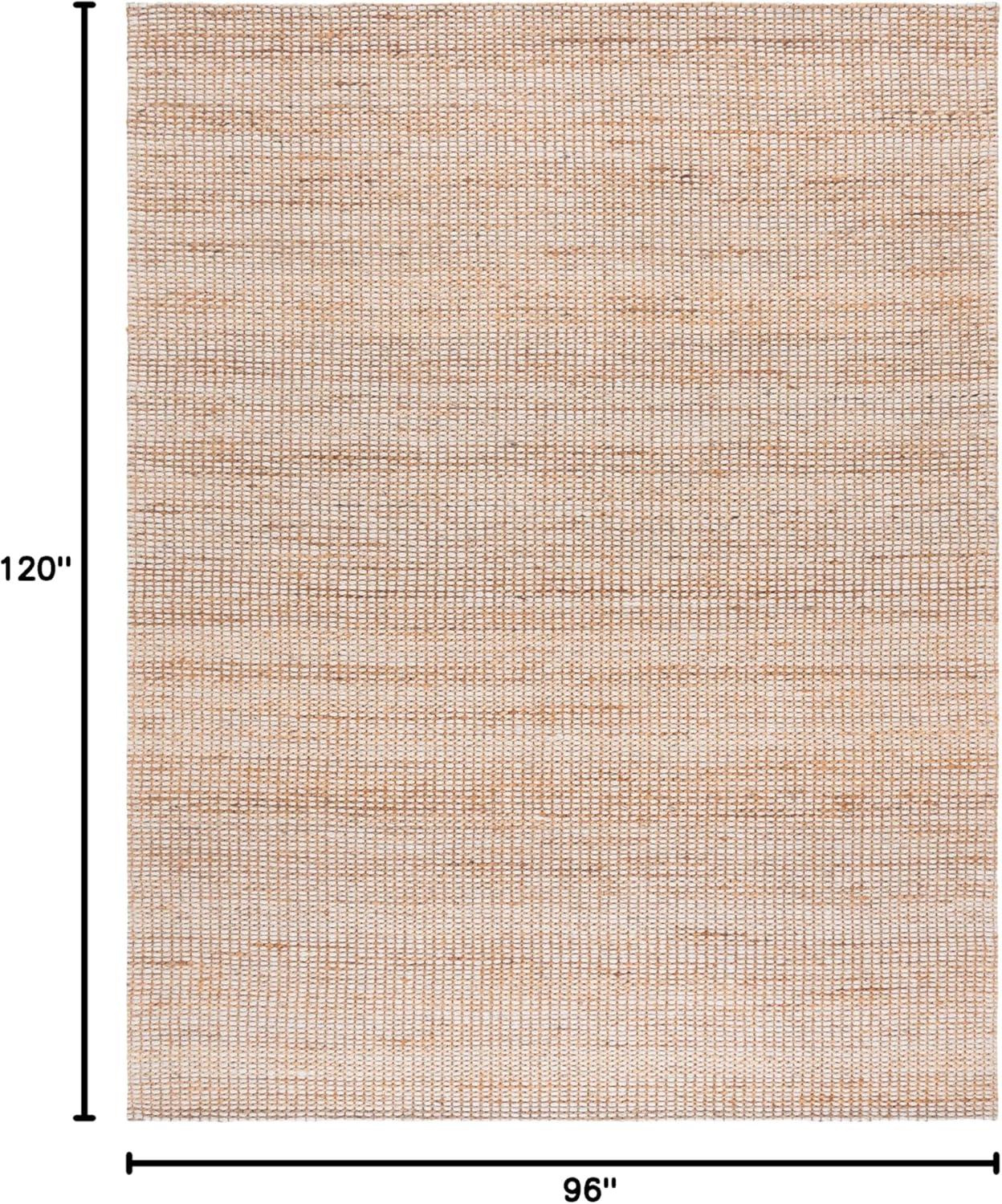 image:imageSAFAVIEH Area Rug 8x10 Natural Fiber Collection Large Natural amp Ivory Jute Blend Ideal for Living Room Bedroom Dining Space NF557ANaturalIvory
