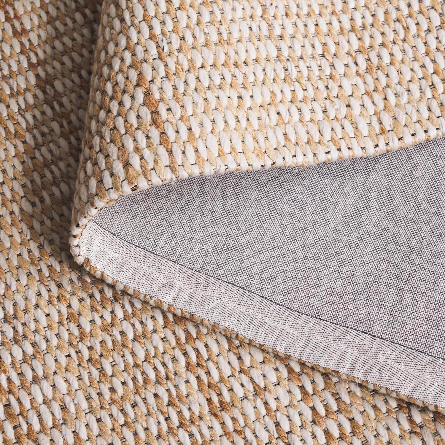 image:imageSAFAVIEH Area Rug 8x10 Natural Fiber Collection Large Natural amp Ivory Jute Blend Ideal for Living Room Bedroom Dining Space NF557ANaturalIvory