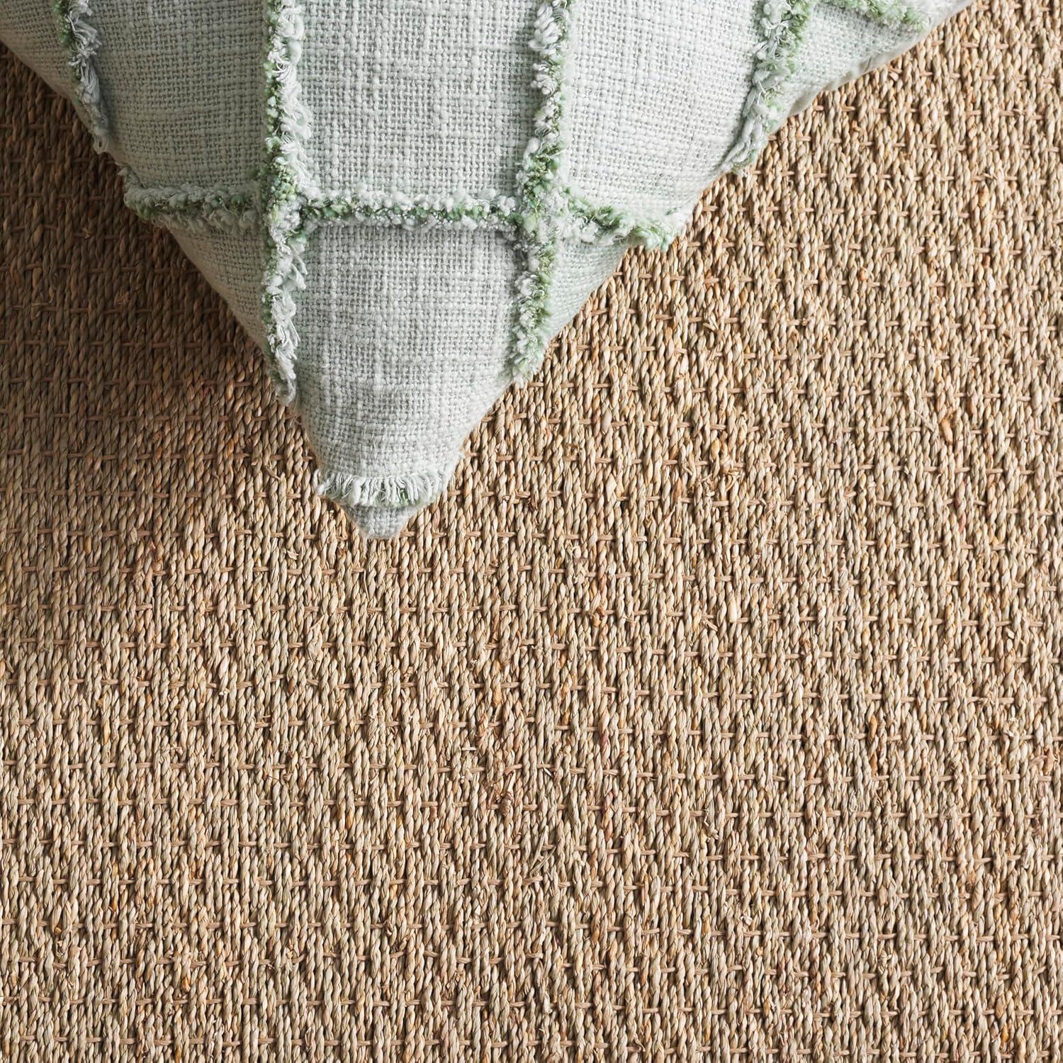 image:imageSAFAVIEH Area Rug 8x10 Natural Fiber Collection Large Natural amp Ivory Seagrass Ideal for Living Room Bedroom Dining Space NF111JNaturalBeige