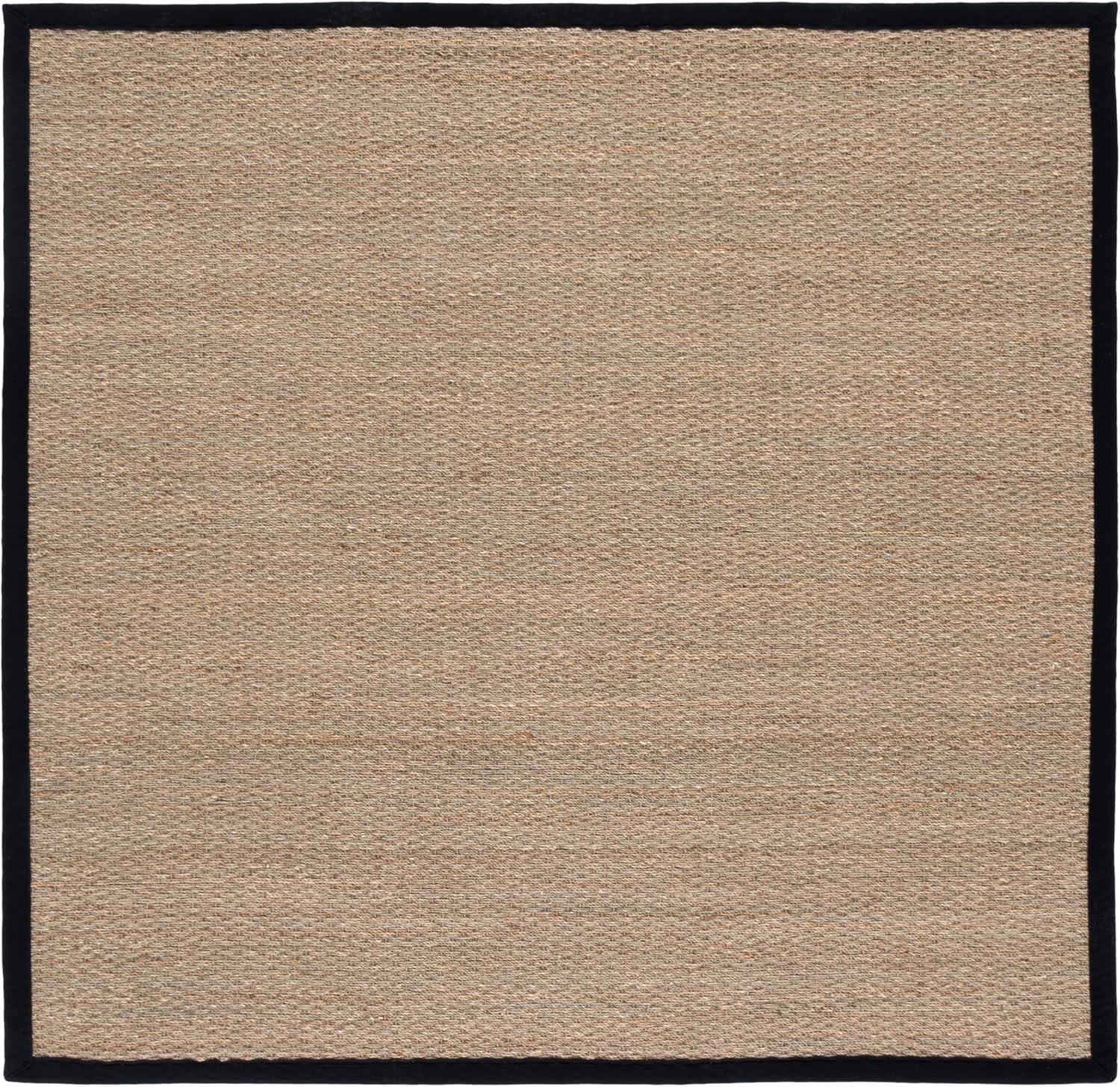 image:imageSAFAVIEH Area Rug 8x10 Natural Fiber Collection Large Natural amp Ivory Seagrass Ideal for Living Room Bedroom Dining Space NF111JNaturalBlack