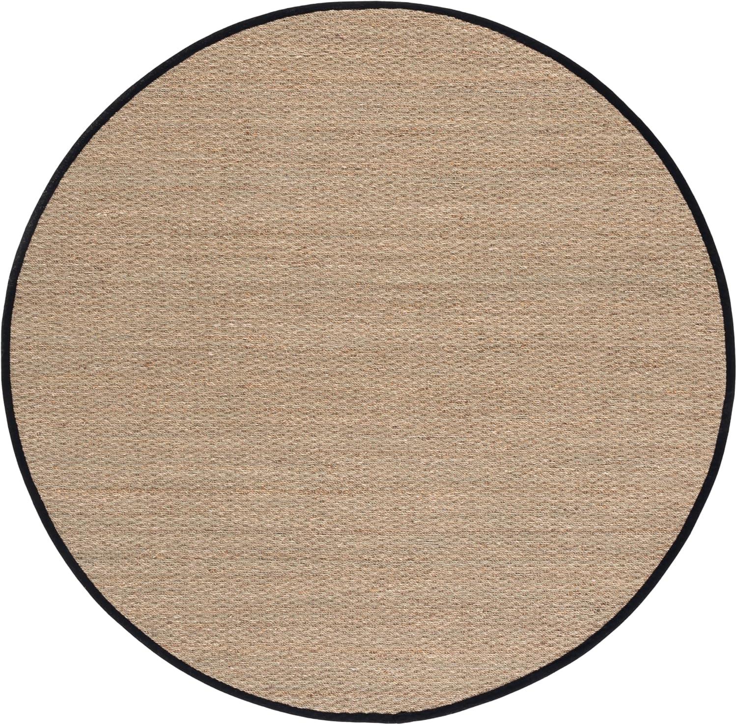 image:imageSAFAVIEH Area Rug 8x10 Natural Fiber Collection Large Natural amp Ivory Seagrass Ideal for Living Room Bedroom Dining Space NF111JNaturalBlack