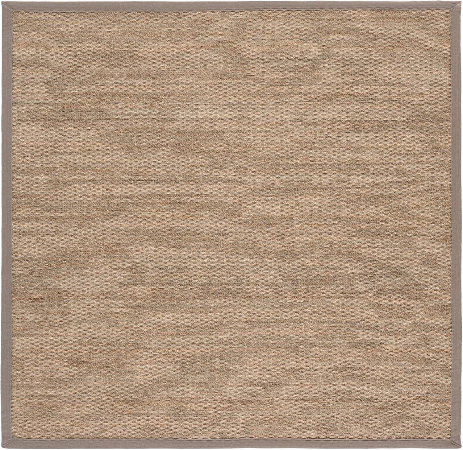 image:imageSAFAVIEH Area Rug 8x10 Natural Fiber Collection Large Natural amp Ivory Seagrass Ideal for Living Room Bedroom Dining Space NF111JNaturalGrey