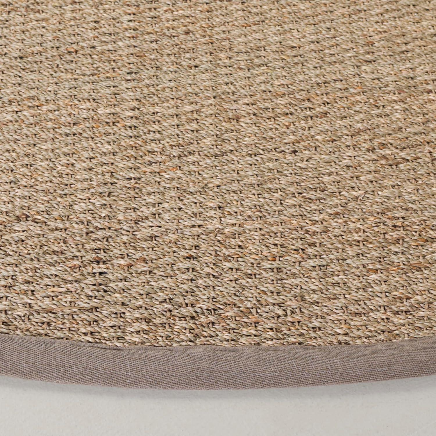 image:imageSAFAVIEH Area Rug 8x10 Natural Fiber Collection Large Natural amp Ivory Seagrass Ideal for Living Room Bedroom Dining Space NF111JNaturalGrey