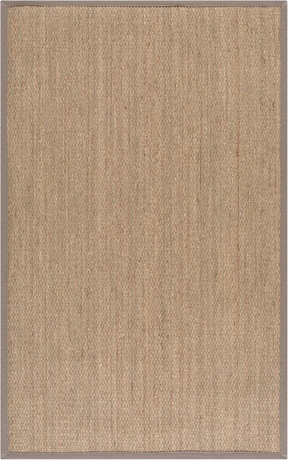 image:imageSAFAVIEH Area Rug 8x10 Natural Fiber Collection Large Natural amp Ivory Seagrass Ideal for Living Room Bedroom Dining Space NF111JNaturalGrey
