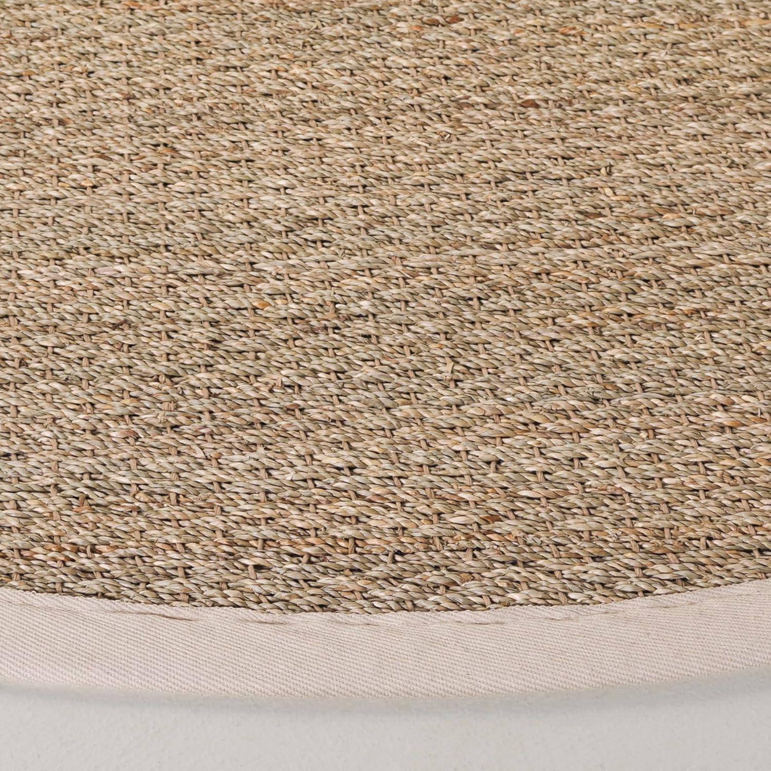 image:imageSAFAVIEH Area Rug 8x10 Natural Fiber Collection Large Natural amp Ivory Seagrass Ideal for Living Room Bedroom Dining Space NF111JNaturalIvory
