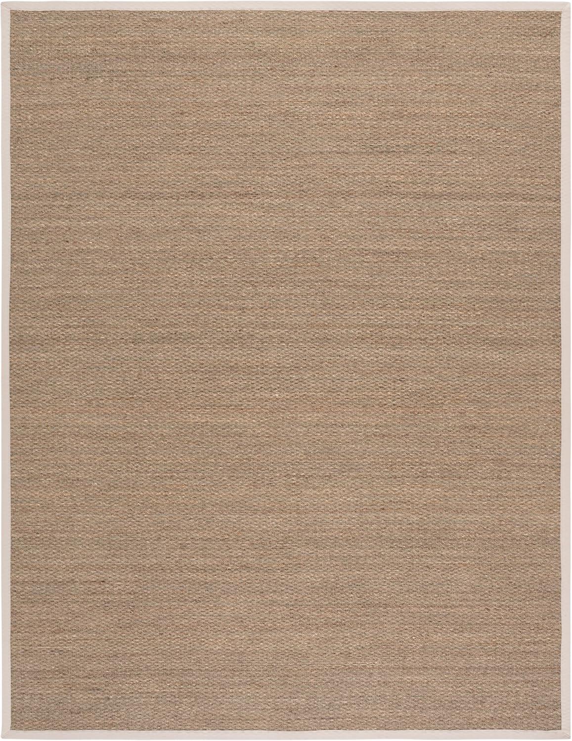 image:imageSAFAVIEH Area Rug 8x10 Natural Fiber Collection Large Natural amp Ivory Seagrass Ideal for Living Room Bedroom Dining Space NF111JNaturalIvory