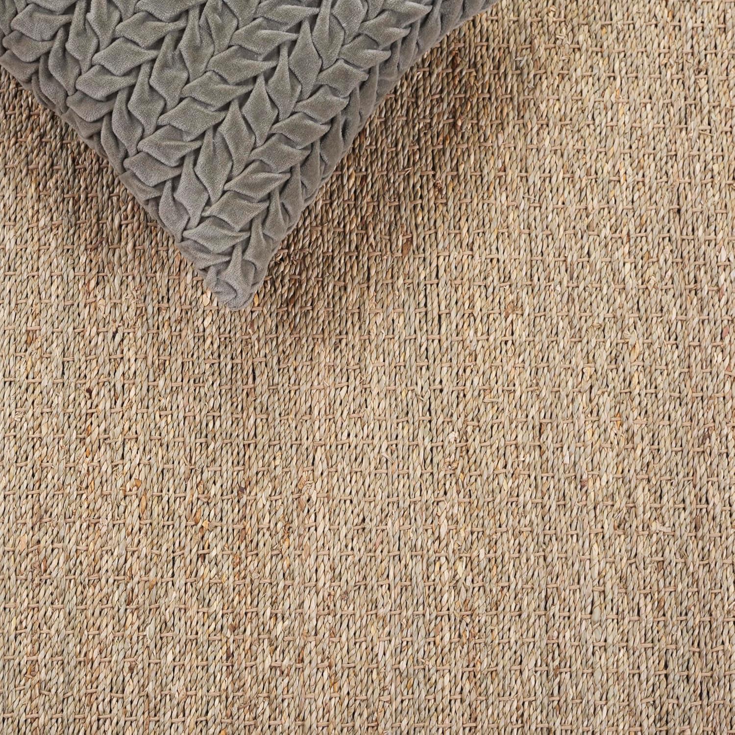 image:imageSAFAVIEH Area Rug 8x10 Natural Fiber Collection Large Natural amp Ivory Seagrass Ideal for Living Room Bedroom Dining Space NF111JNaturalIvory