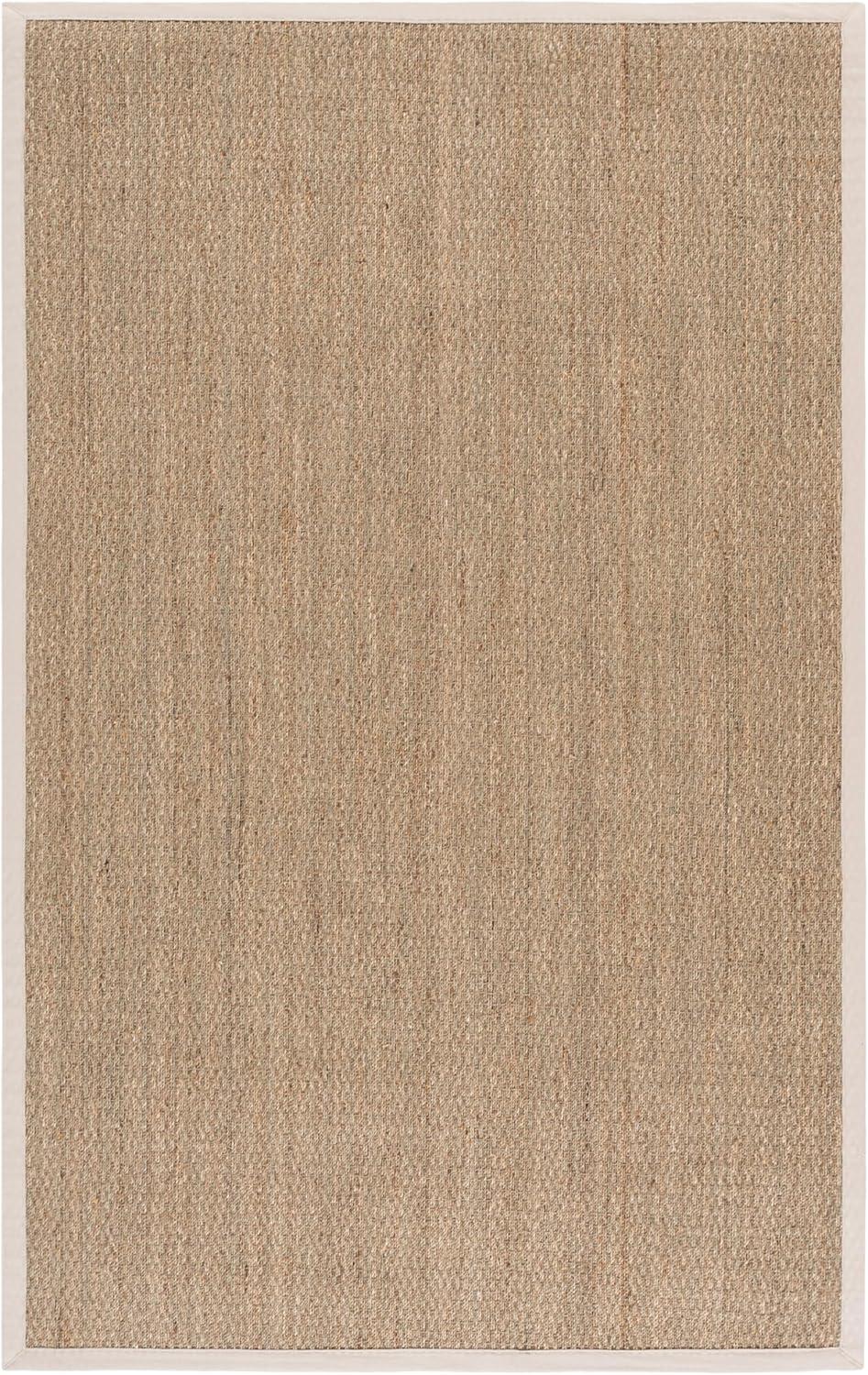 image:imageSAFAVIEH Area Rug 8x10 Natural Fiber Collection Large Natural amp Ivory Seagrass Ideal for Living Room Bedroom Dining Space NF111JNaturalIvory