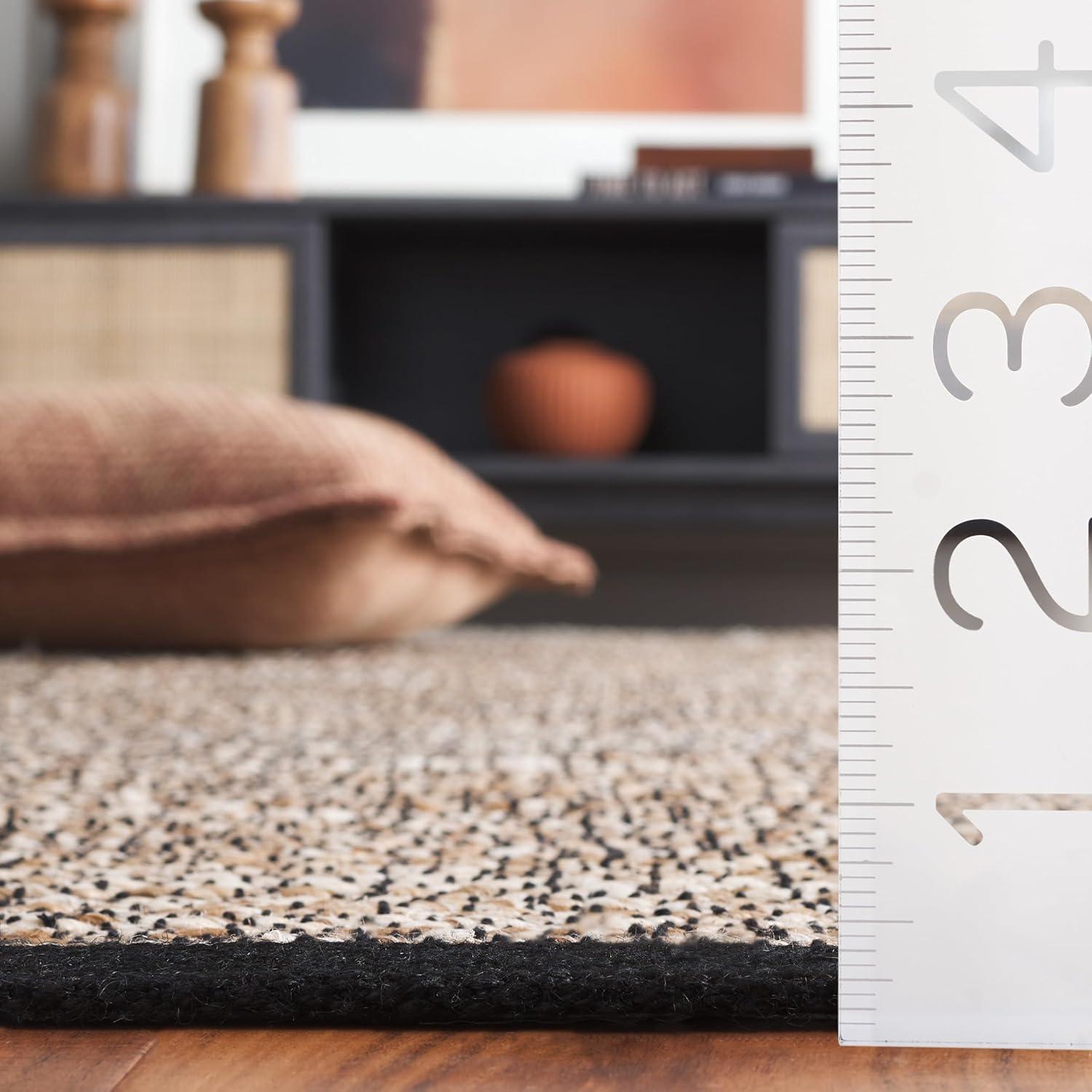 image:imageSAFAVIEH Area Rug 8x10 Natural Fiber Collection Large Taupe amp Bleach Flat Weave Jute Ideal for Living Room Bedroom Dining Space NF865ETaupeBleach