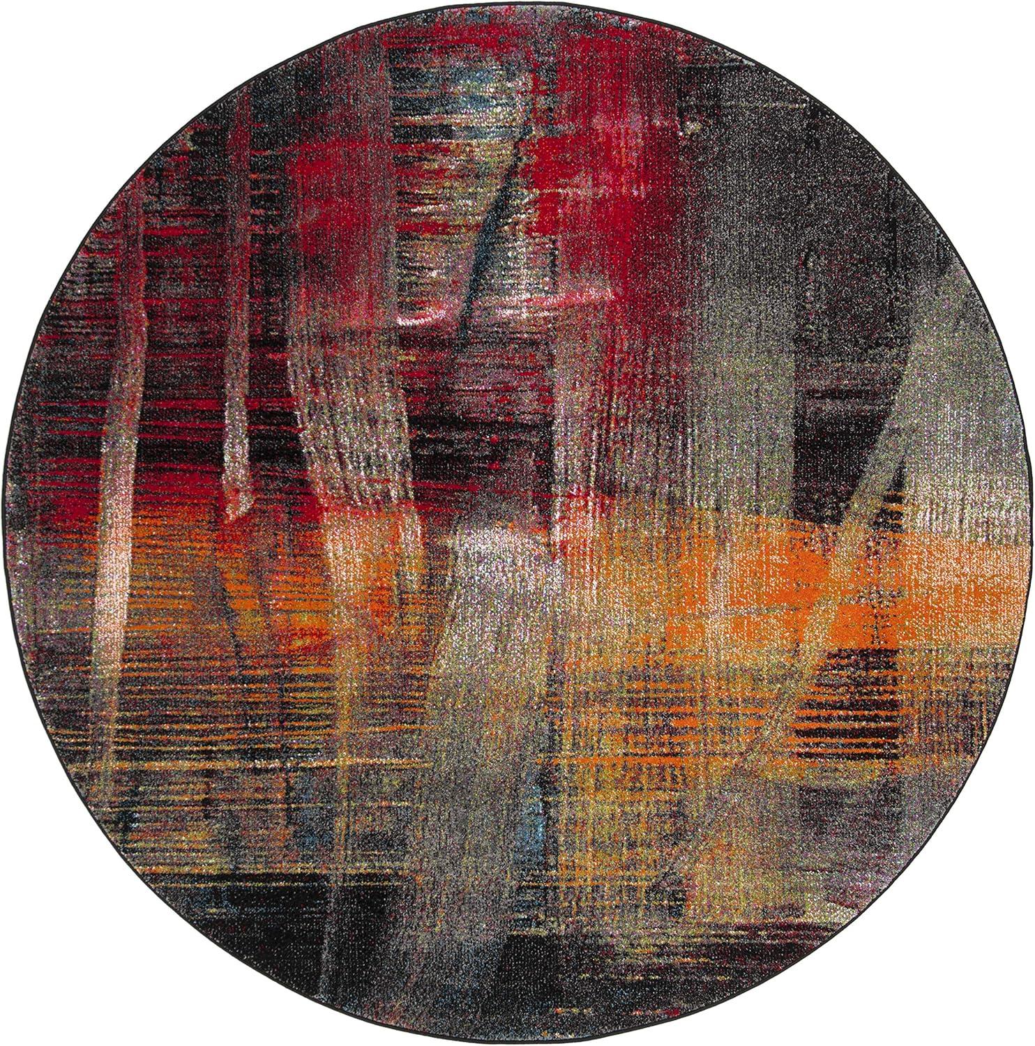 image:imageSAFAVIEH Area Rug 8x10 Porcello Collection Large Multi Modern Abstract Design NonShedding amp Easy Cleaning Ideal for Living Room Bedroom Office Dining Space PRL6936AMulti Color