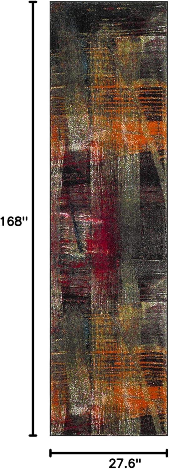 image:imageSAFAVIEH Area Rug 8x10 Porcello Collection Large Multi Modern Abstract Design NonShedding amp Easy Cleaning Ideal for Living Room Bedroom Office Dining Space PRL6936AMulti Color