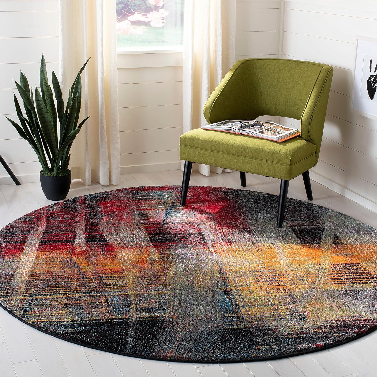 image:imageSAFAVIEH Area Rug 8x10 Porcello Collection Large Multi Modern Abstract Design NonShedding amp Easy Cleaning Ideal for Living Room Bedroom Office Dining Space PRL6936AMulti Color