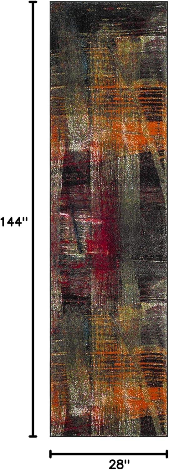 image:imageSAFAVIEH Area Rug 8x10 Porcello Collection Large Multi Modern Abstract Design NonShedding amp Easy Cleaning Ideal for Living Room Bedroom Office Dining Space PRL6936AMulti Color