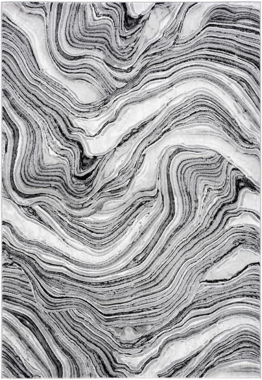 image:imageSAFAVIEH Meadow Collection Area Rug 9 x 12 Grey amp Pink Geometric Design Ideal for High Traffic Areas in Living Room Bedroom amp Dining Room MDW553G9BeigeBlue