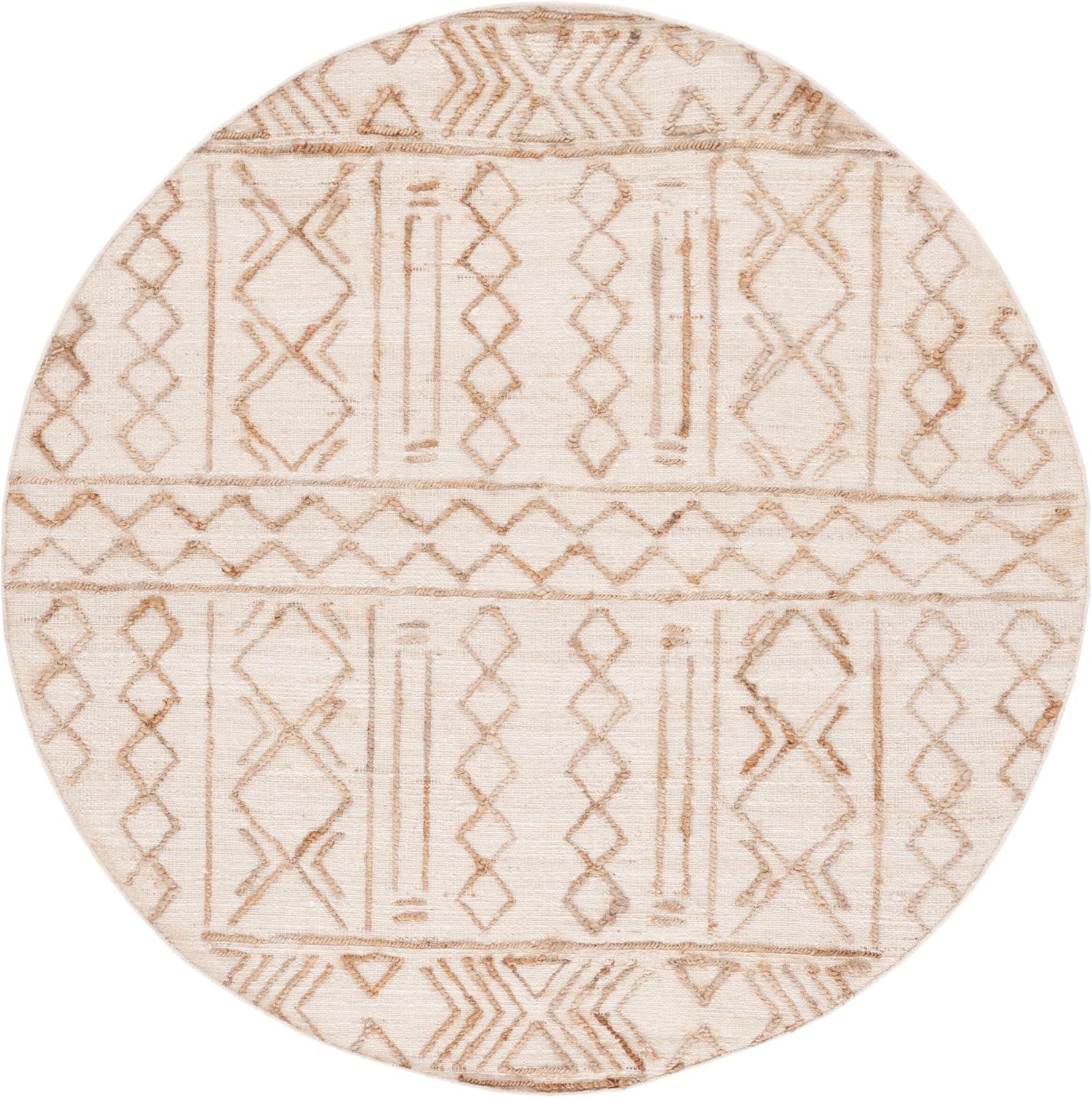image:imageSAFAVIEH Natural Fiber Collection 8 x 10 Natural Beige NFB409A Handmade Boho Fringe Jute Living Room Dining Bedroom Area RugNaturalBeige
