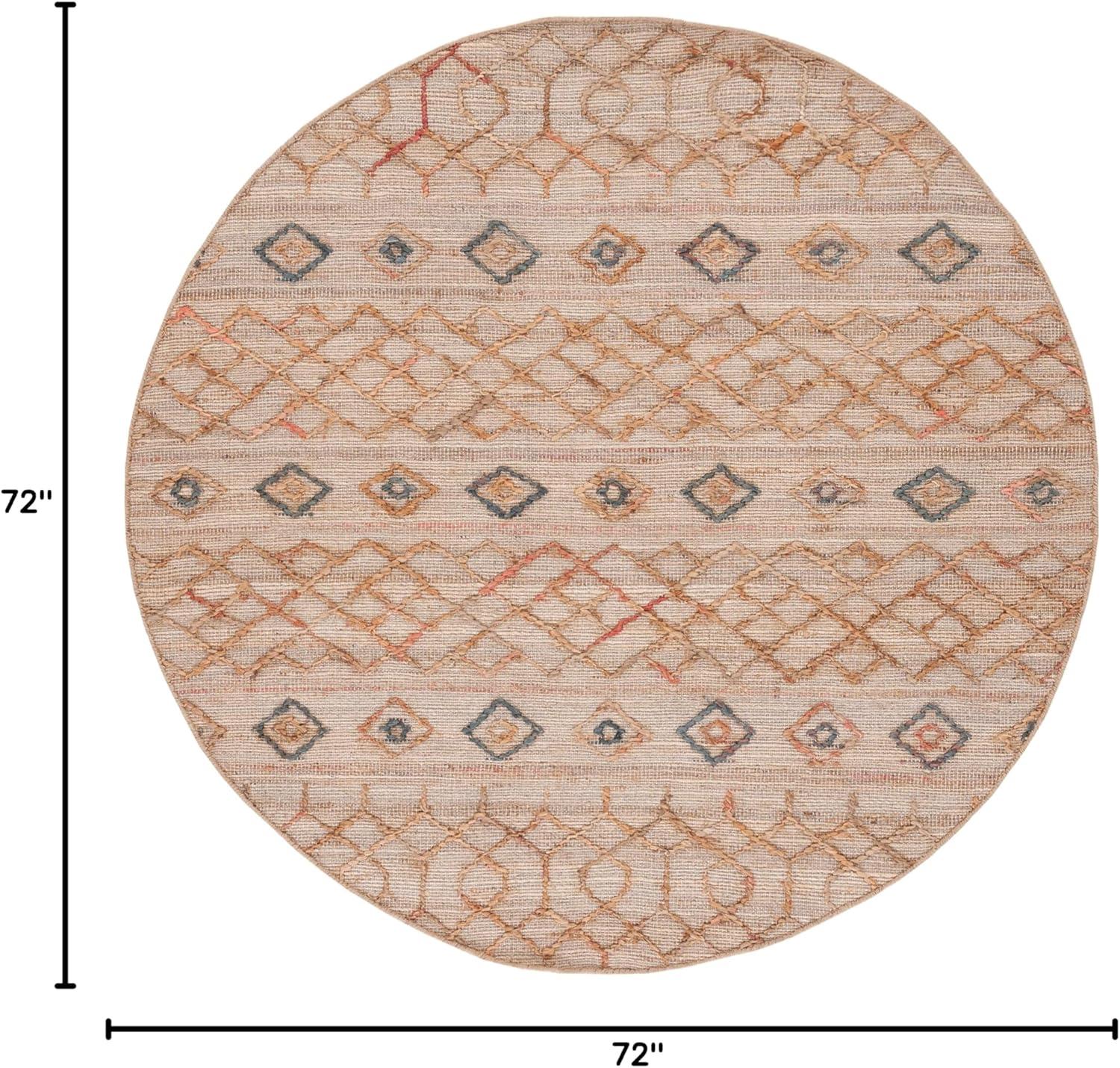 image:imageSAFAVIEH Natural Fiber Collection 8 x 10 Natural Rust NFB402A Moroccan Boho Fringe Jute Living Room Dining Bedroom Area RugNaturalRust