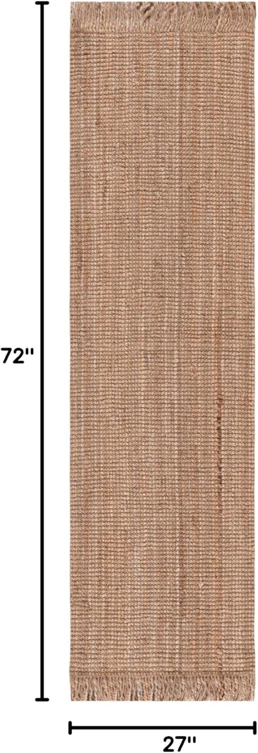 image:imageSAFAVIEH Natural Fiber Collection Area Rug 10 x 14 Natural Handmade Woven Fringe Jute Ideal for High Traffic Areas in Living Room Bedroom NF809ANatural