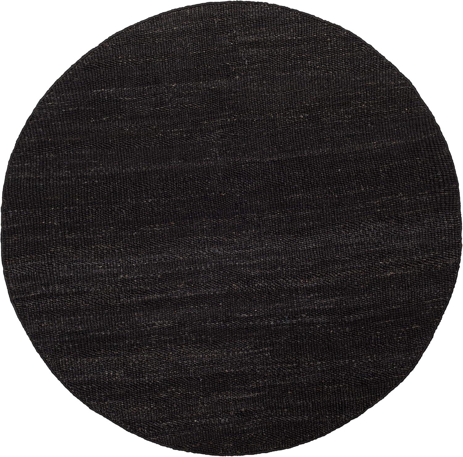 image:imageSAFAVIEH Natural Fiber Collection Area Rug 8 x 10 Blue Handmade Boho Fringe Woven Jute Ideal for High Traffic Areas in Living Room Bedroom NF368EBlack