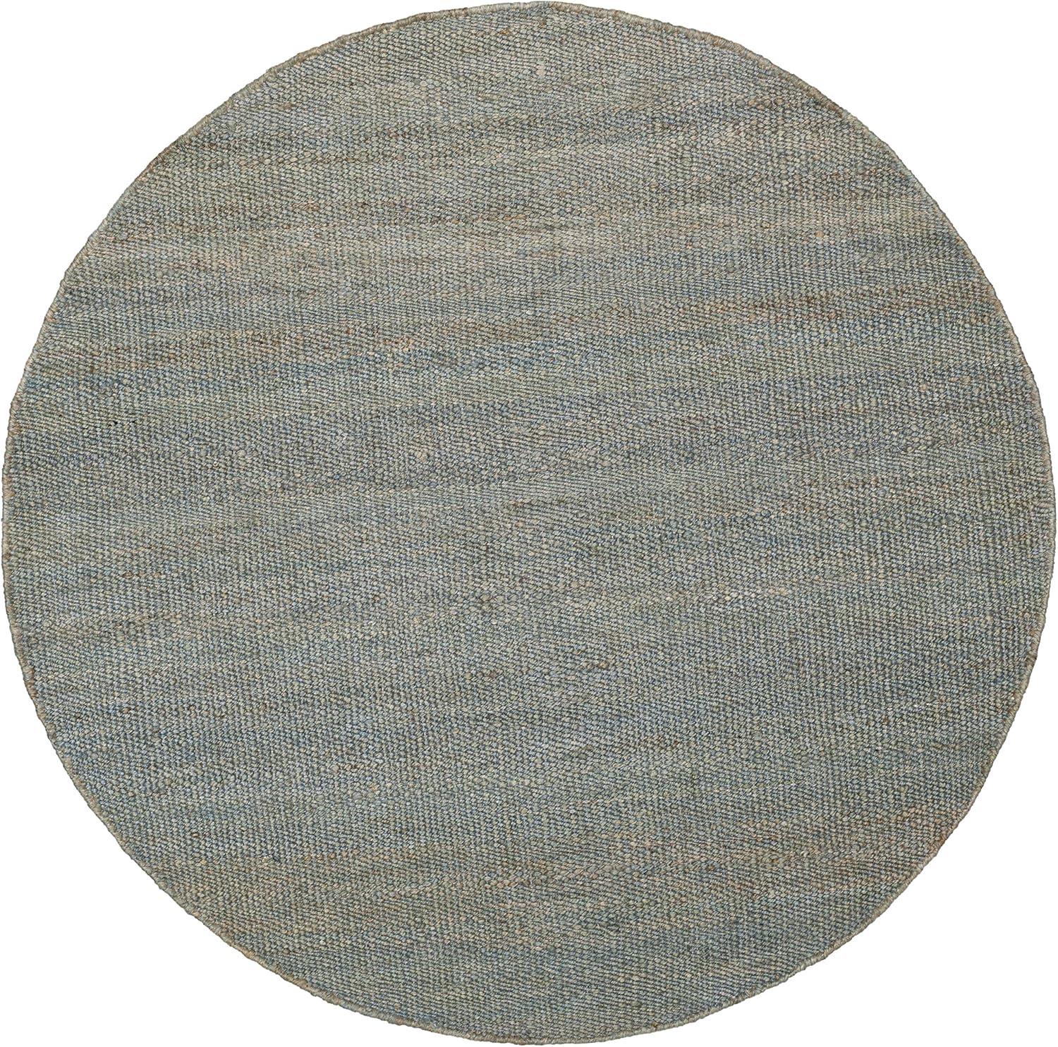 image:imageSAFAVIEH Natural Fiber Collection Area Rug 8 x 10 Blue Handmade Boho Fringe Woven Jute Ideal for High Traffic Areas in Living Room Bedroom NF368EBlue
