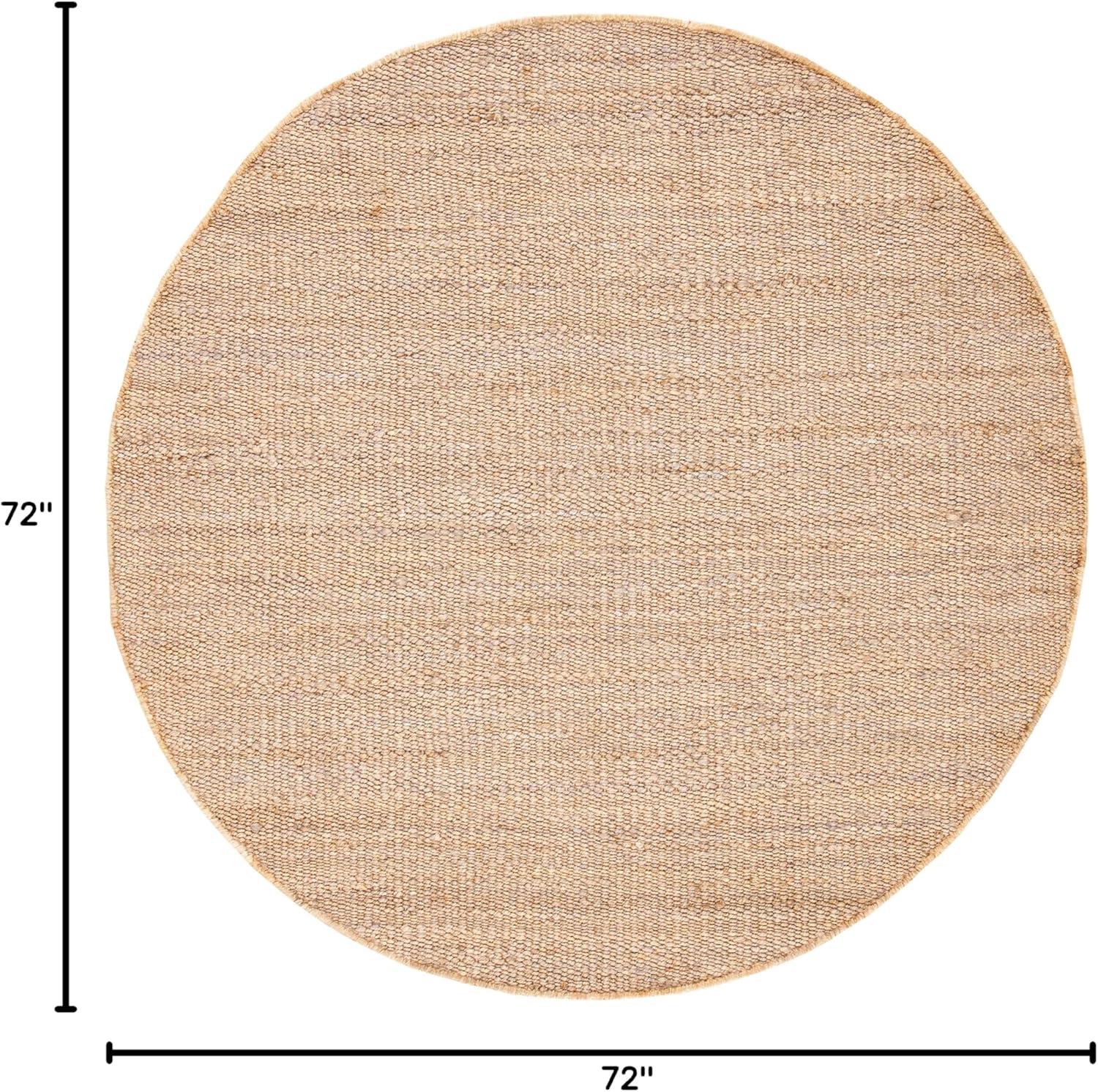 image:imageSAFAVIEH Natural Fiber Collection Area Rug 8 x 10 Blue Handmade Boho Fringe Woven Jute Ideal for High Traffic Areas in Living Room Bedroom NF368EGrey