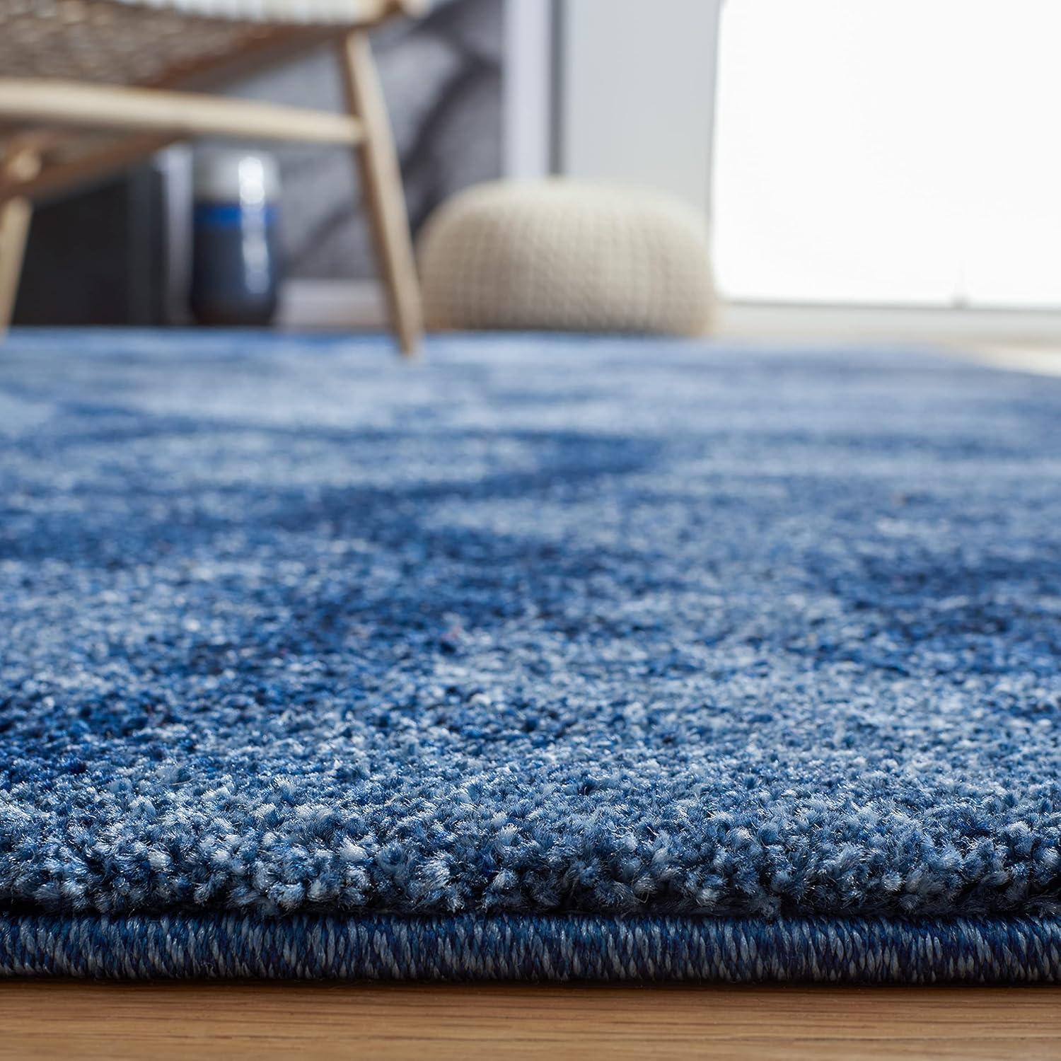 image:imageSAFAVIEH Retro Collection Area Rug 53 x 8 Blue amp Dark Blue Modern Abstract Design NonShedding amp Easy Care Ideal for High Traffic Areas in Living Room Bedroom RET21446570BlueDark Blue