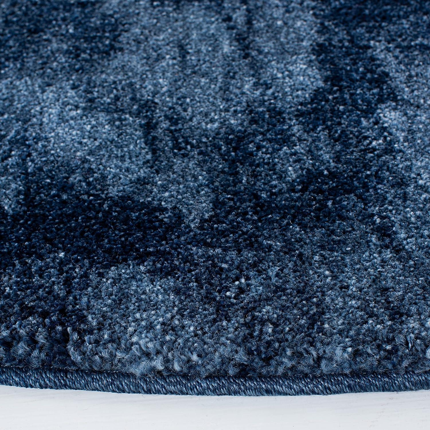 image:imageSAFAVIEH Retro Collection Area Rug 53 x 8 Blue amp Dark Blue Modern Abstract Design NonShedding amp Easy Care Ideal for High Traffic Areas in Living Room Bedroom RET21446570BlueDark Blue