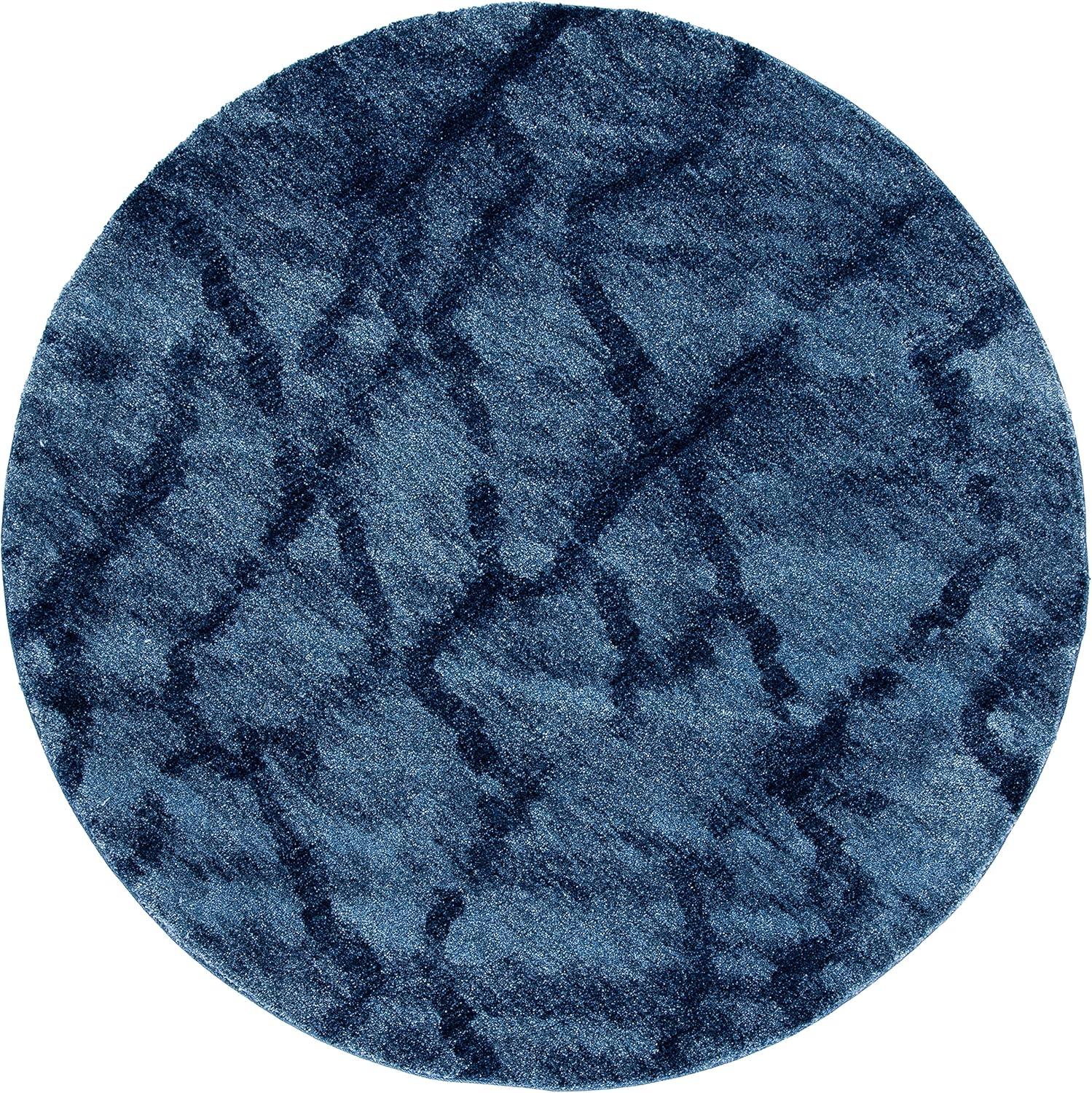 image:imageSAFAVIEH Retro Collection Area Rug 53 x 8 Blue amp Dark Blue Modern Abstract Design NonShedding amp Easy Care Ideal for High Traffic Areas in Living Room Bedroom RET21446570BlueDark Blue