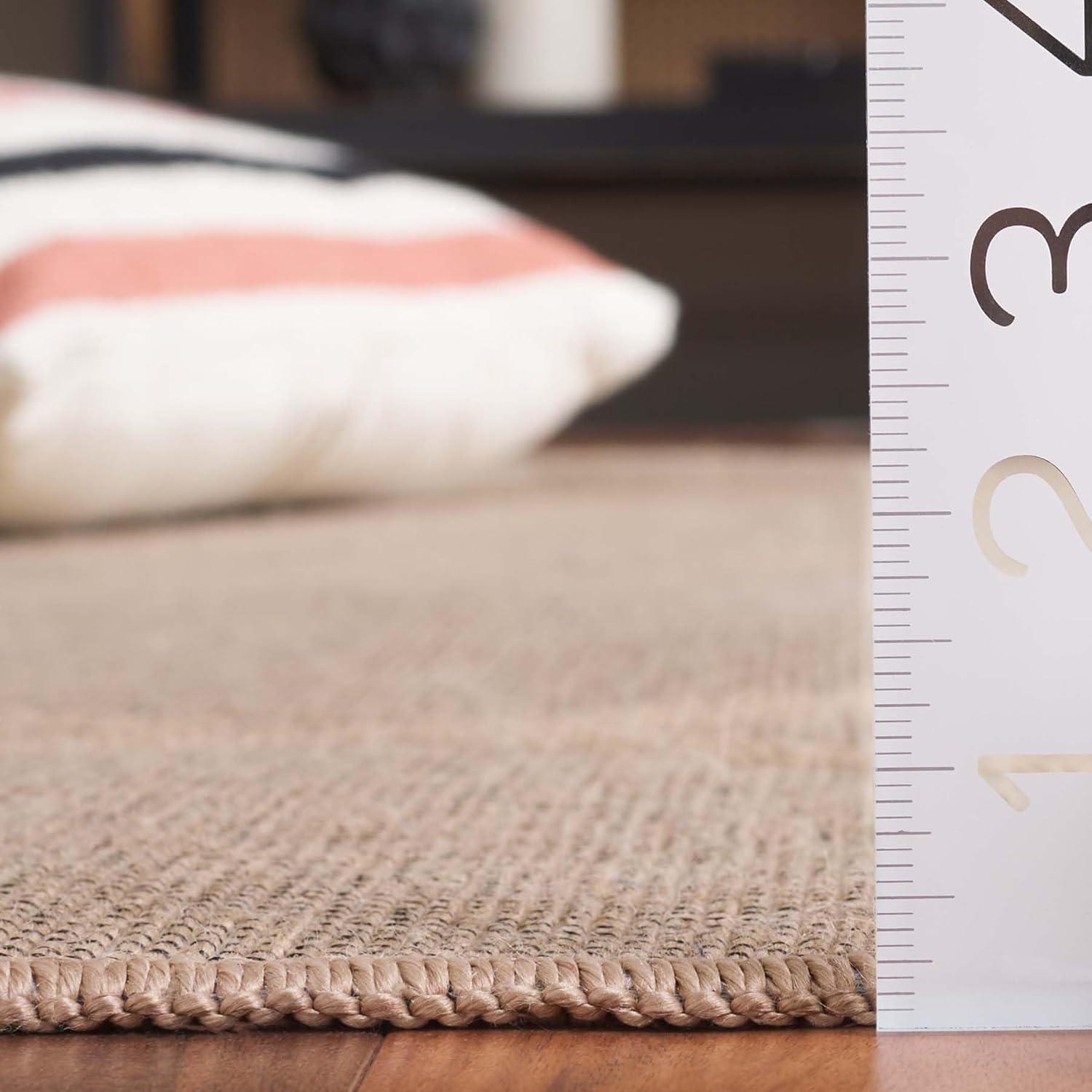 image:imageSafavieh Area Rug 8x10 Aspect Collection Large Natural Jute amp Cotton Trellis Pattern Ideal for Living Room Bedroom Office Dining Space APE406BNatural