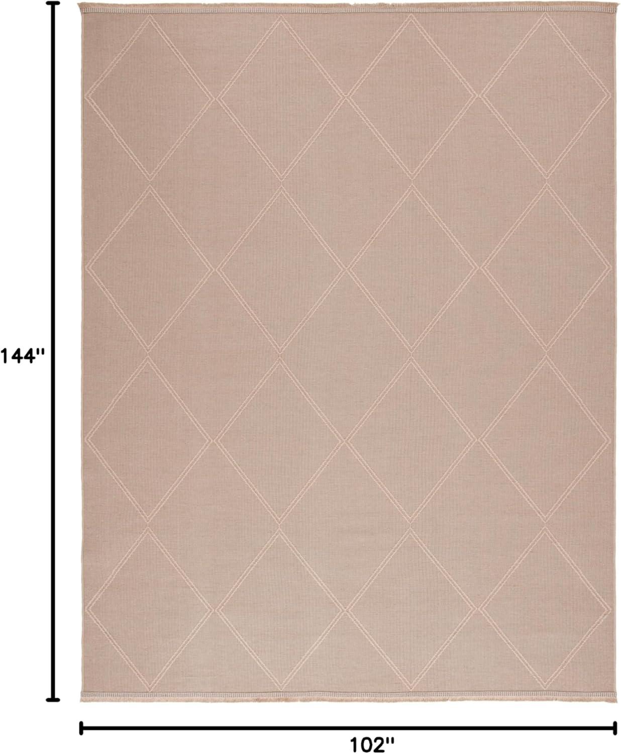 image:imageSafavieh Area Rug 8x10 Aspect Collection Large Natural Jute amp Cotton Trellis Pattern Ideal for Living Room Bedroom Office Dining Space APE406BNatural